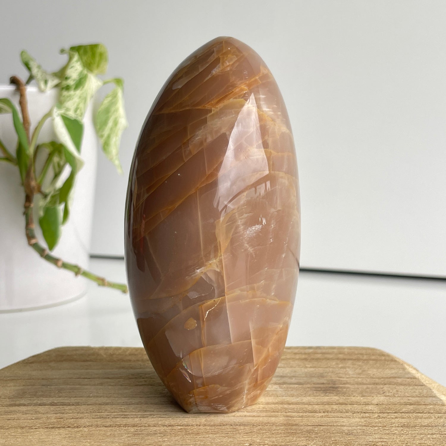Peach Moonstone Freeform 12cm