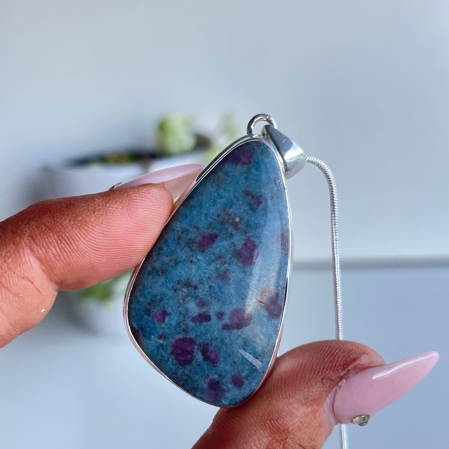 Ruby In Kyanite Pendant