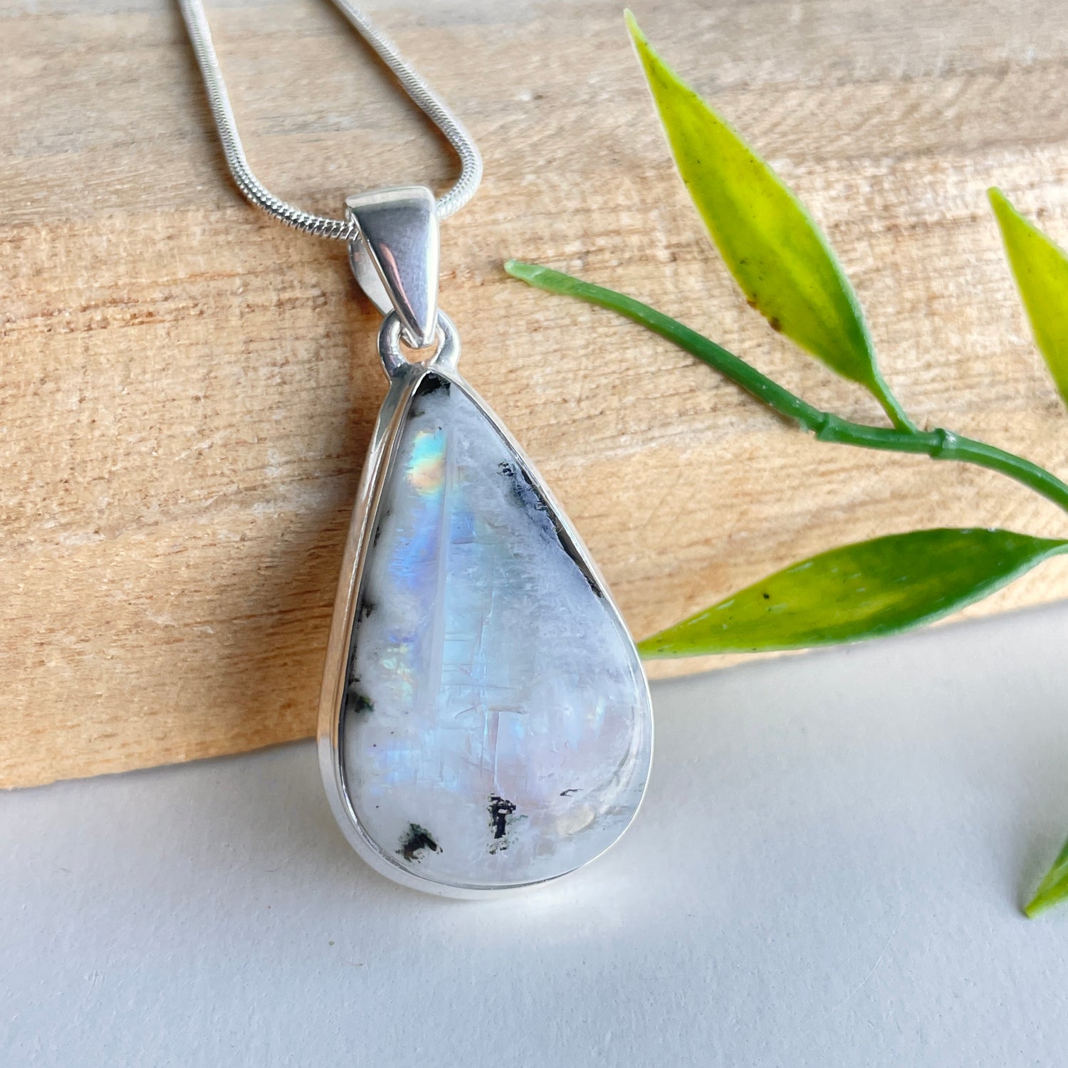 Moonstone Teardrop Pendant