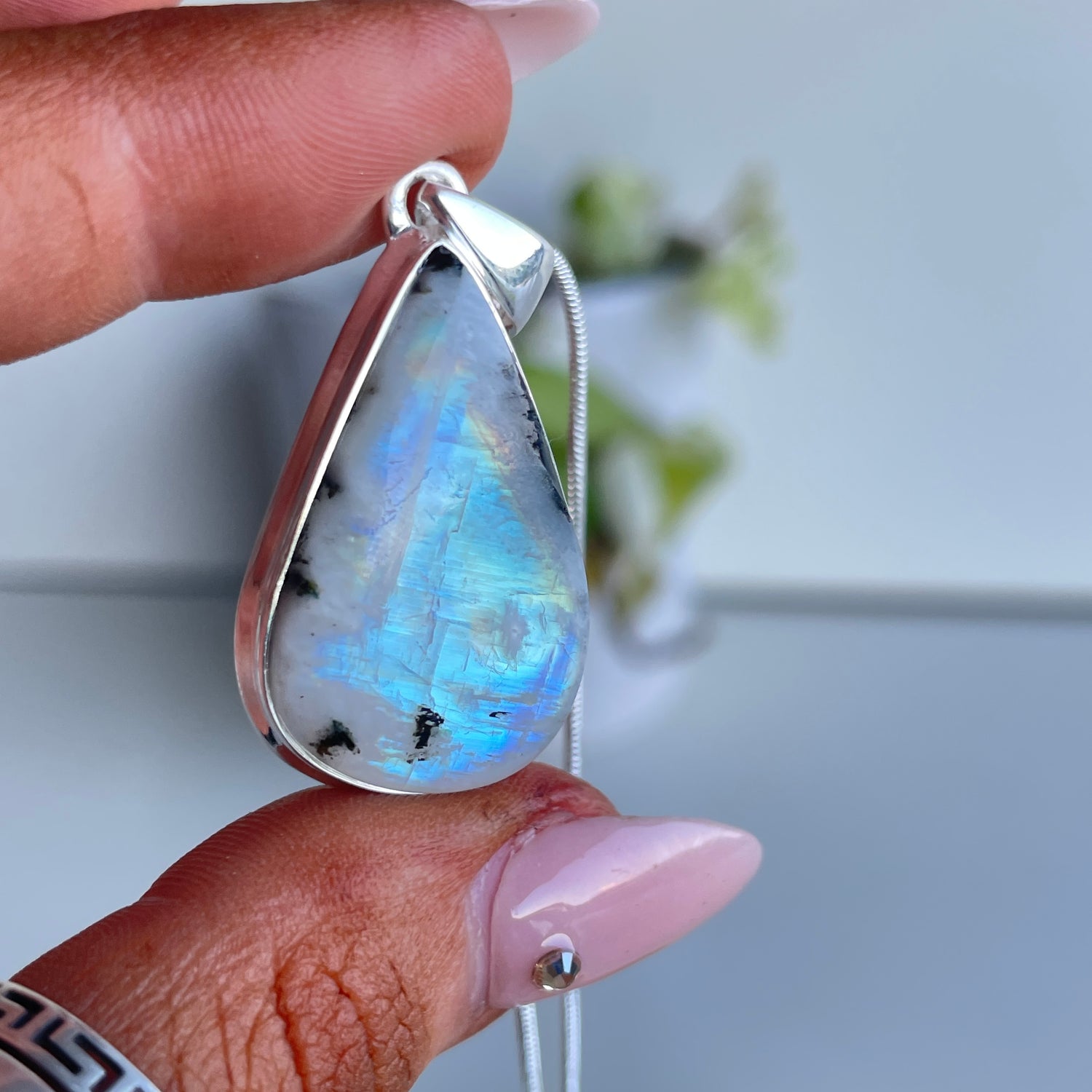 Moonstone Teardrop Pendant