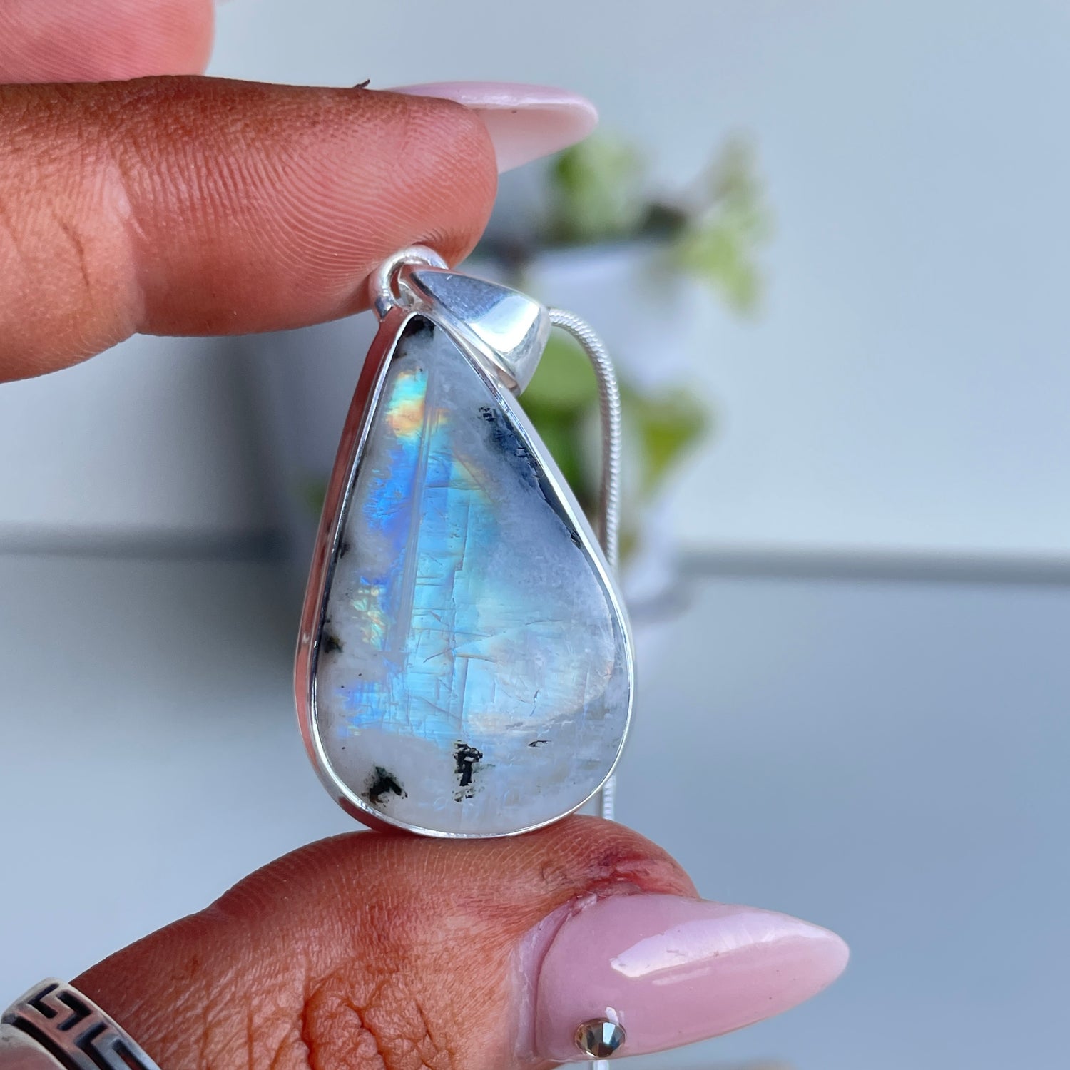Moonstone Teardrop Pendant
