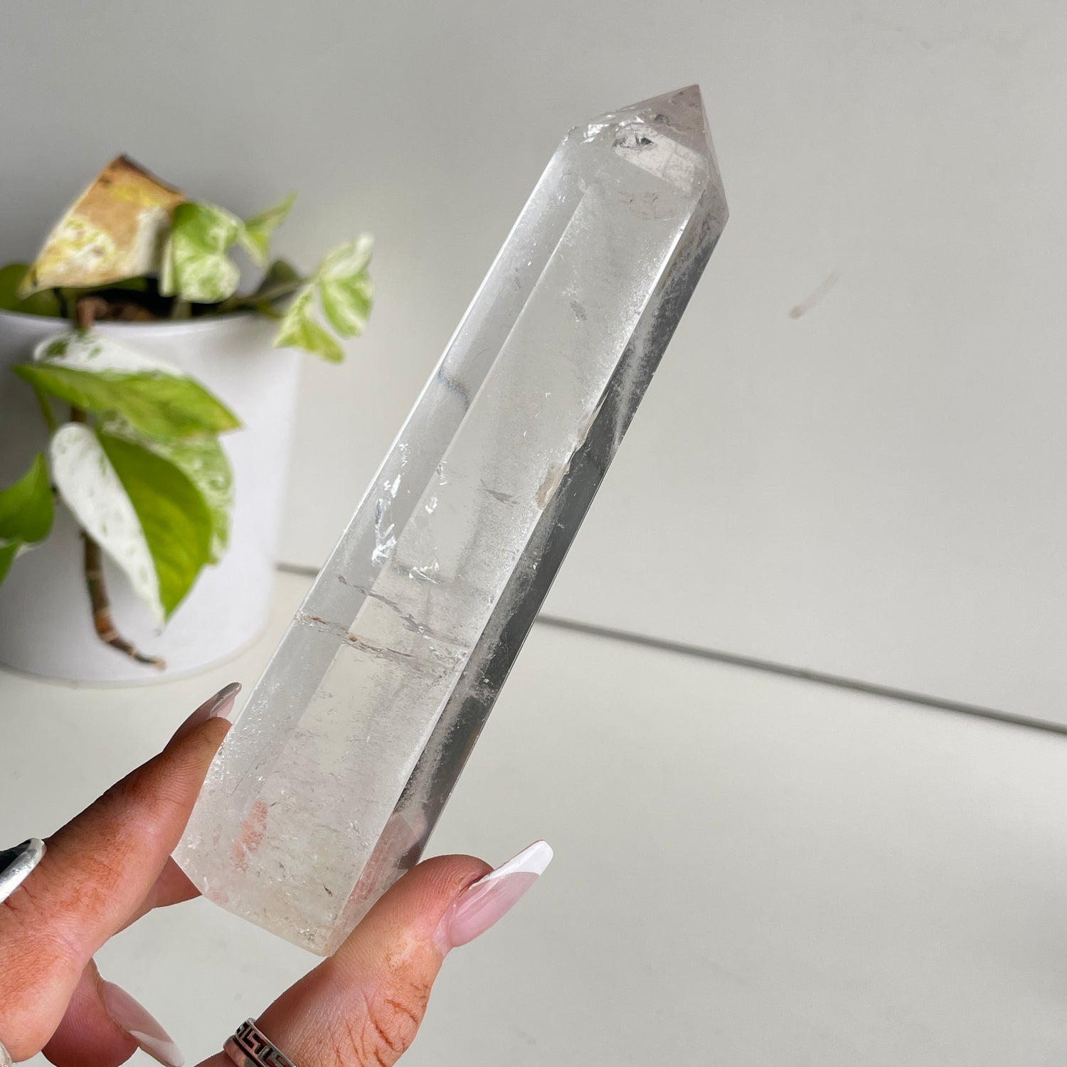 Clear Quartz Generator 13.4cm - High Quality