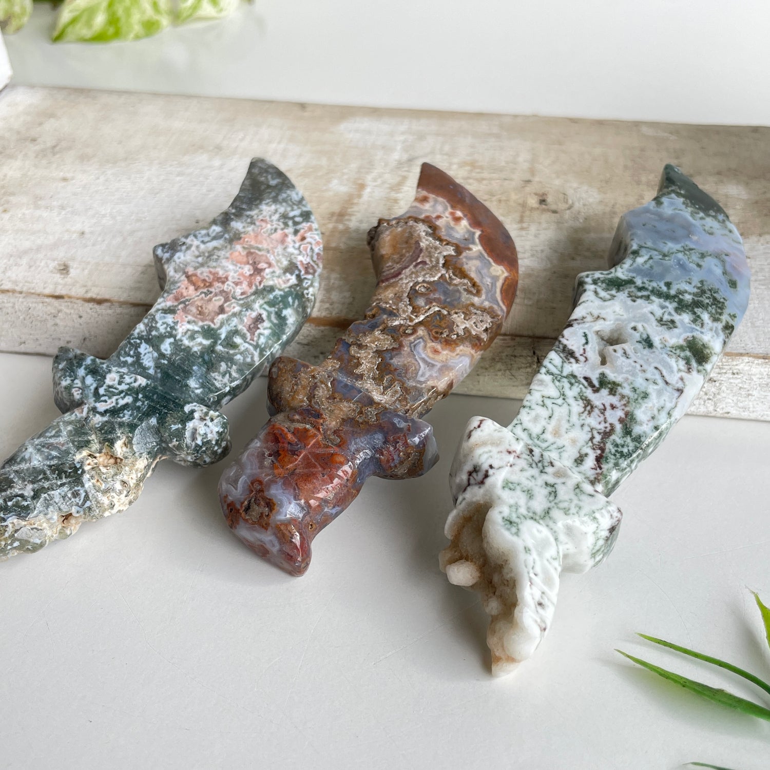 Moss Agate Knife