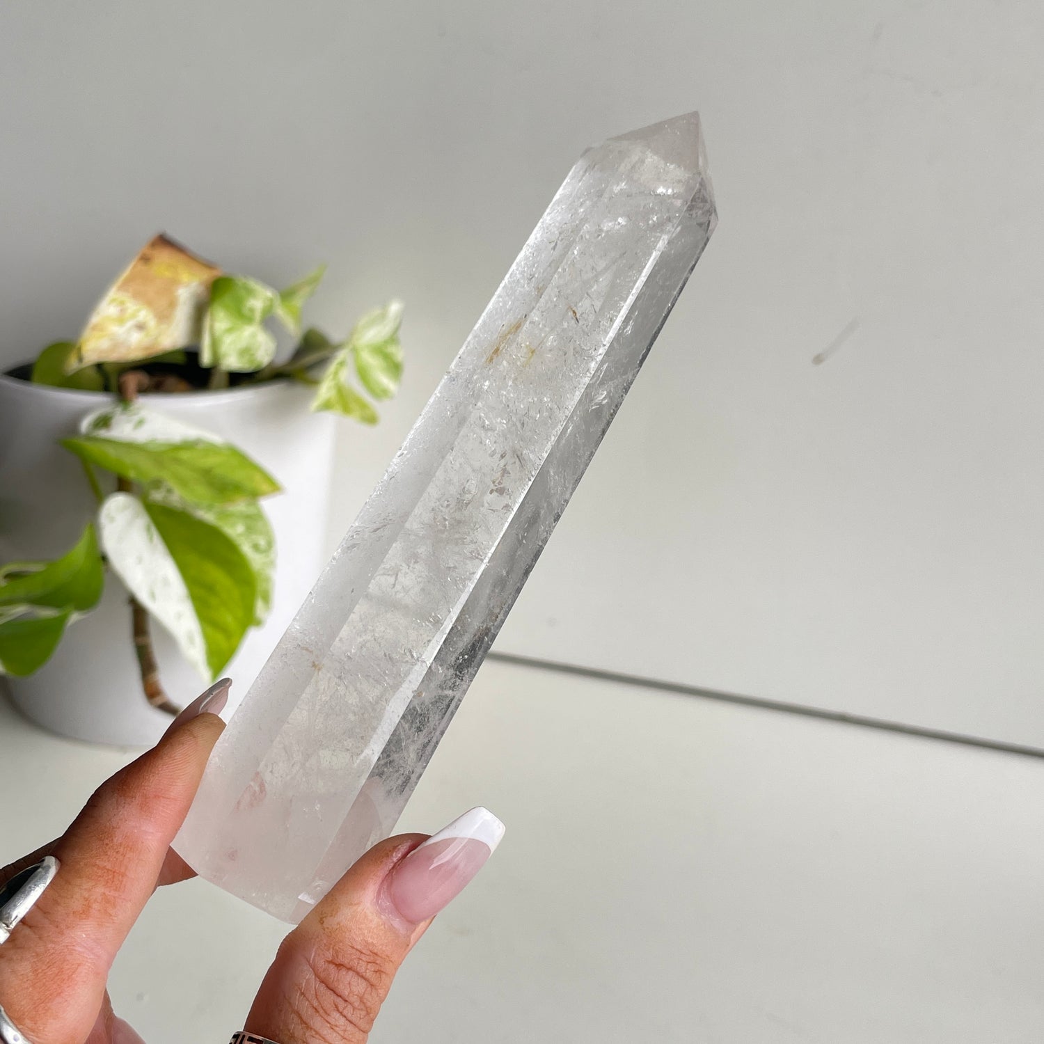 Clear Quartz Generator 13.6cm - High Quality