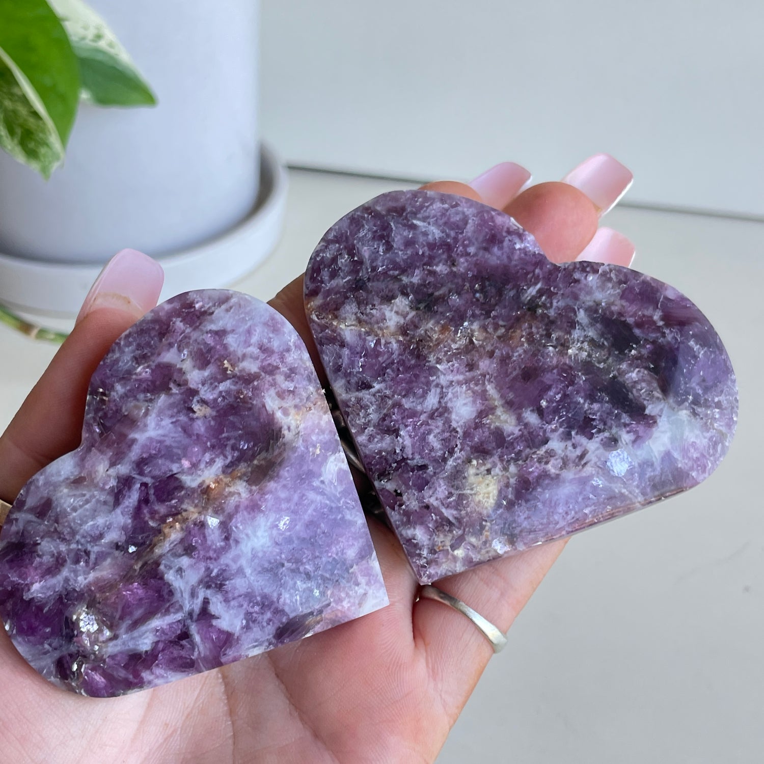 Lepidolite Heart Assorted