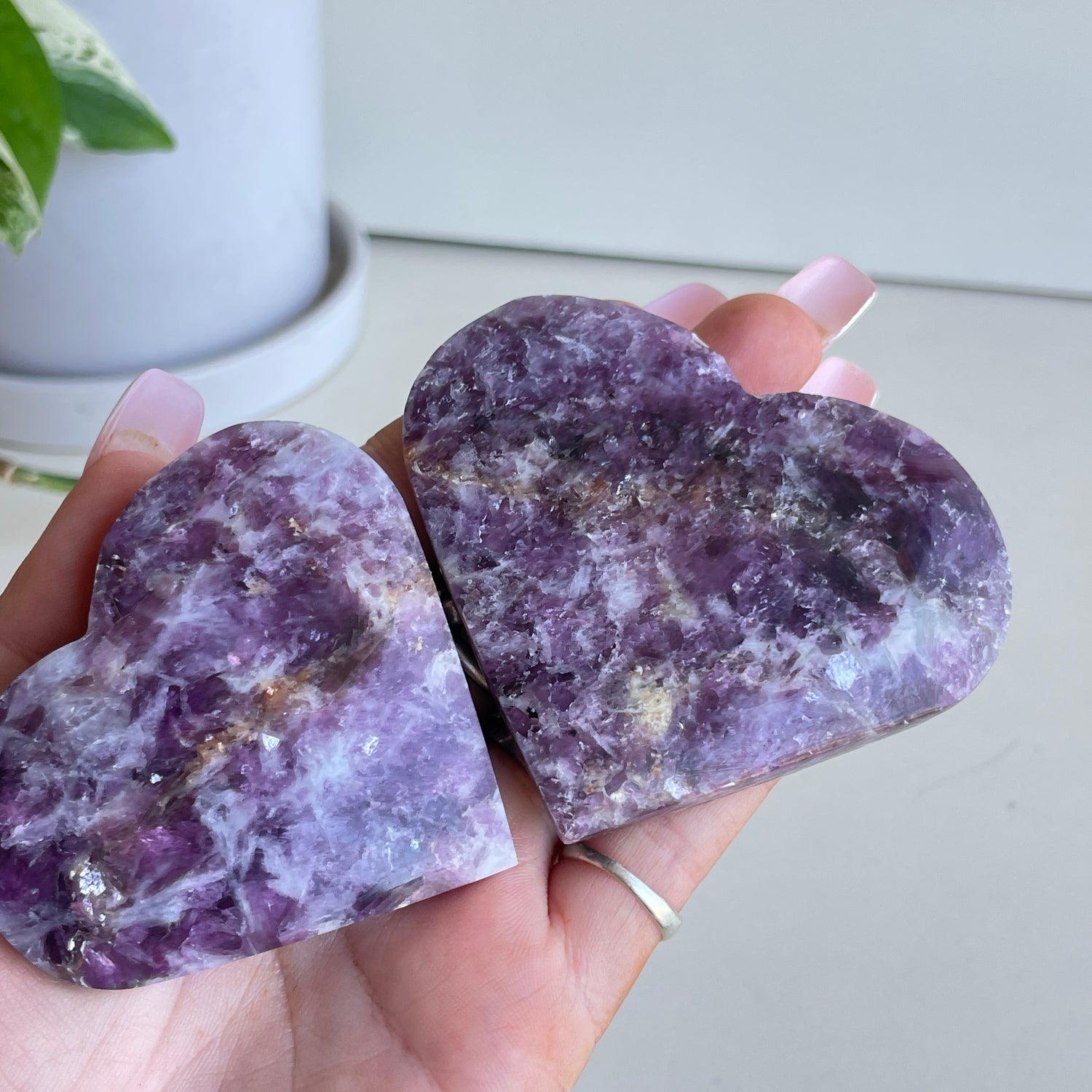 Lepidolite Heart Assorted