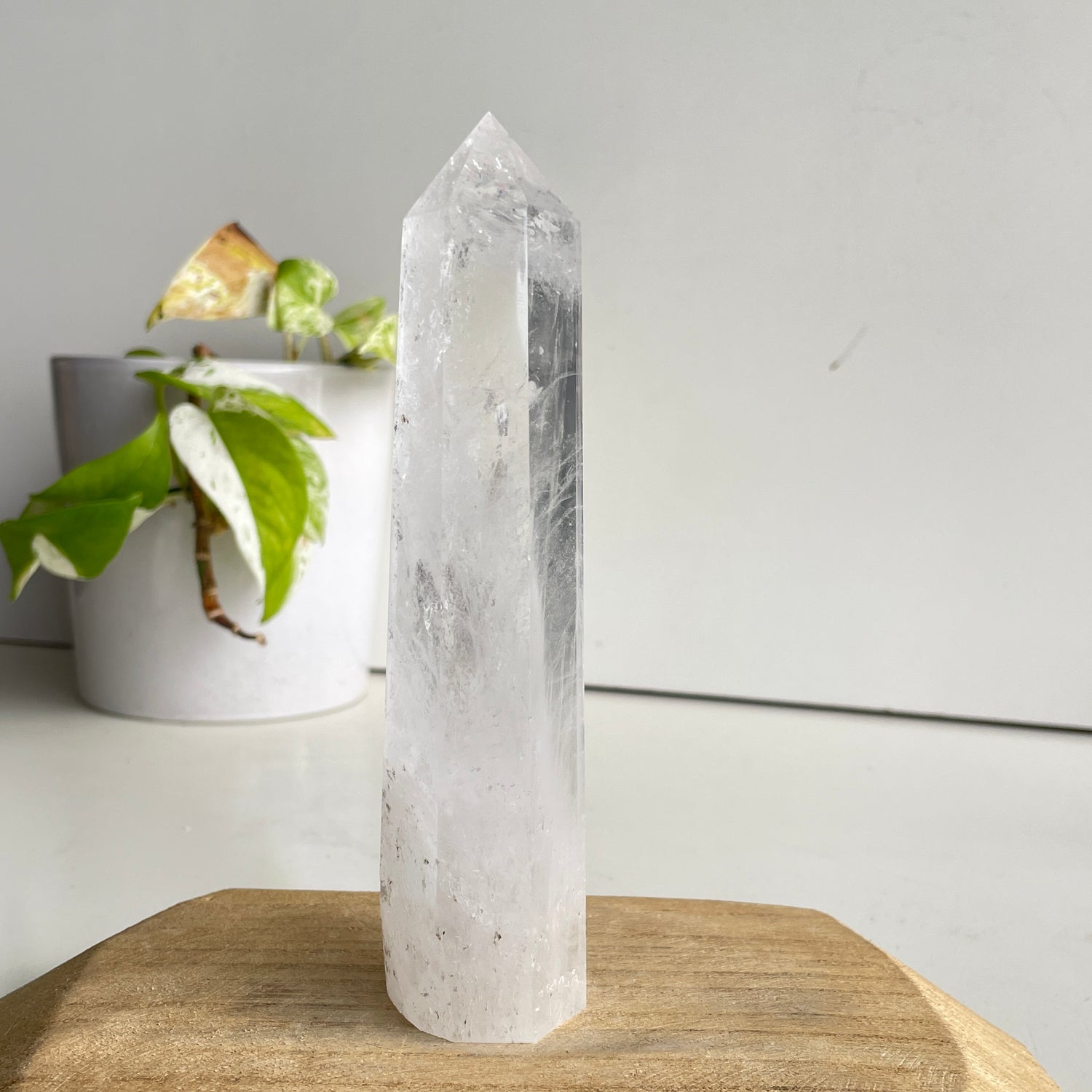 Clear Quartz Generator 15.4cm - High Quality