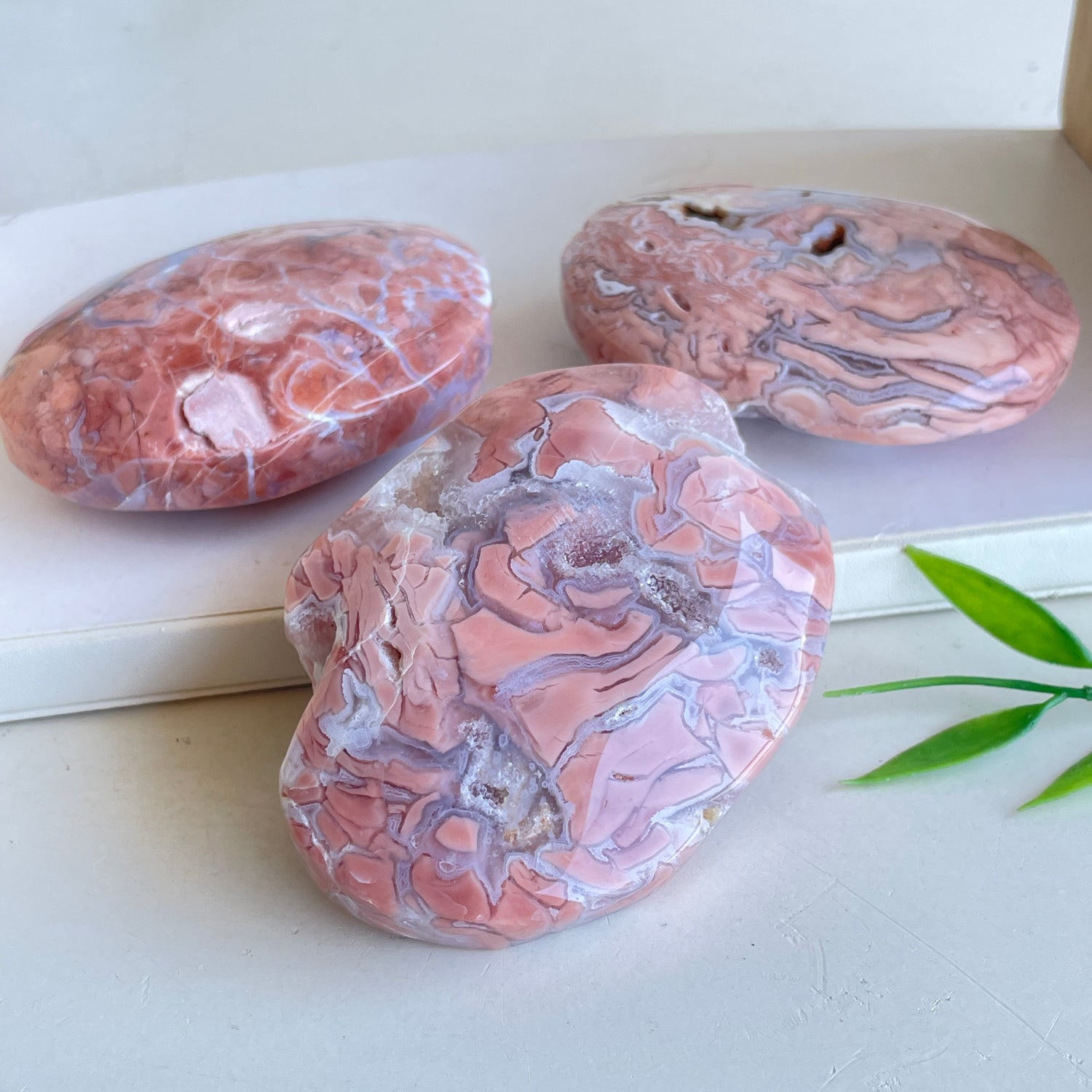 Pink Agate Palmstone XL