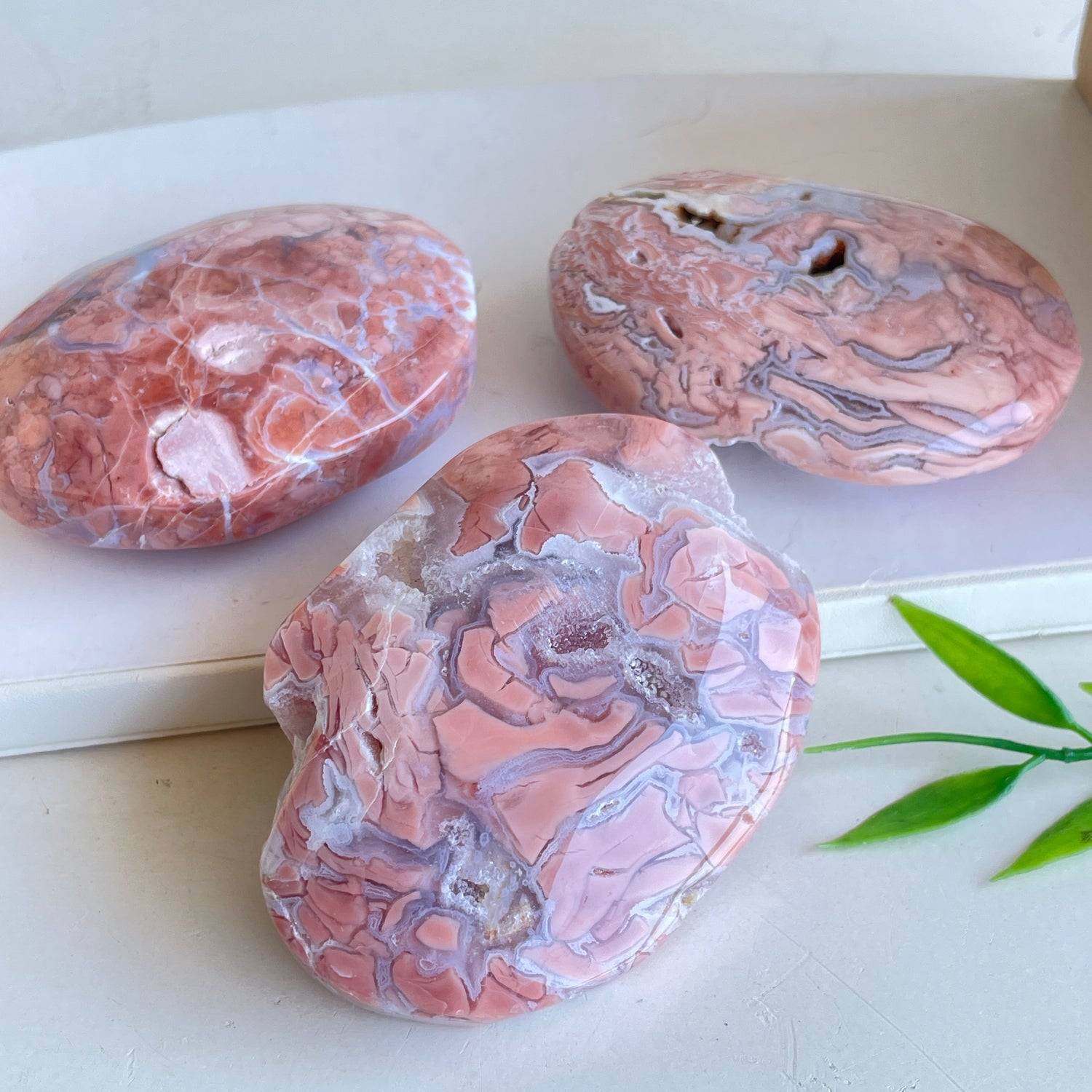 Pink Agate Palmstone XL