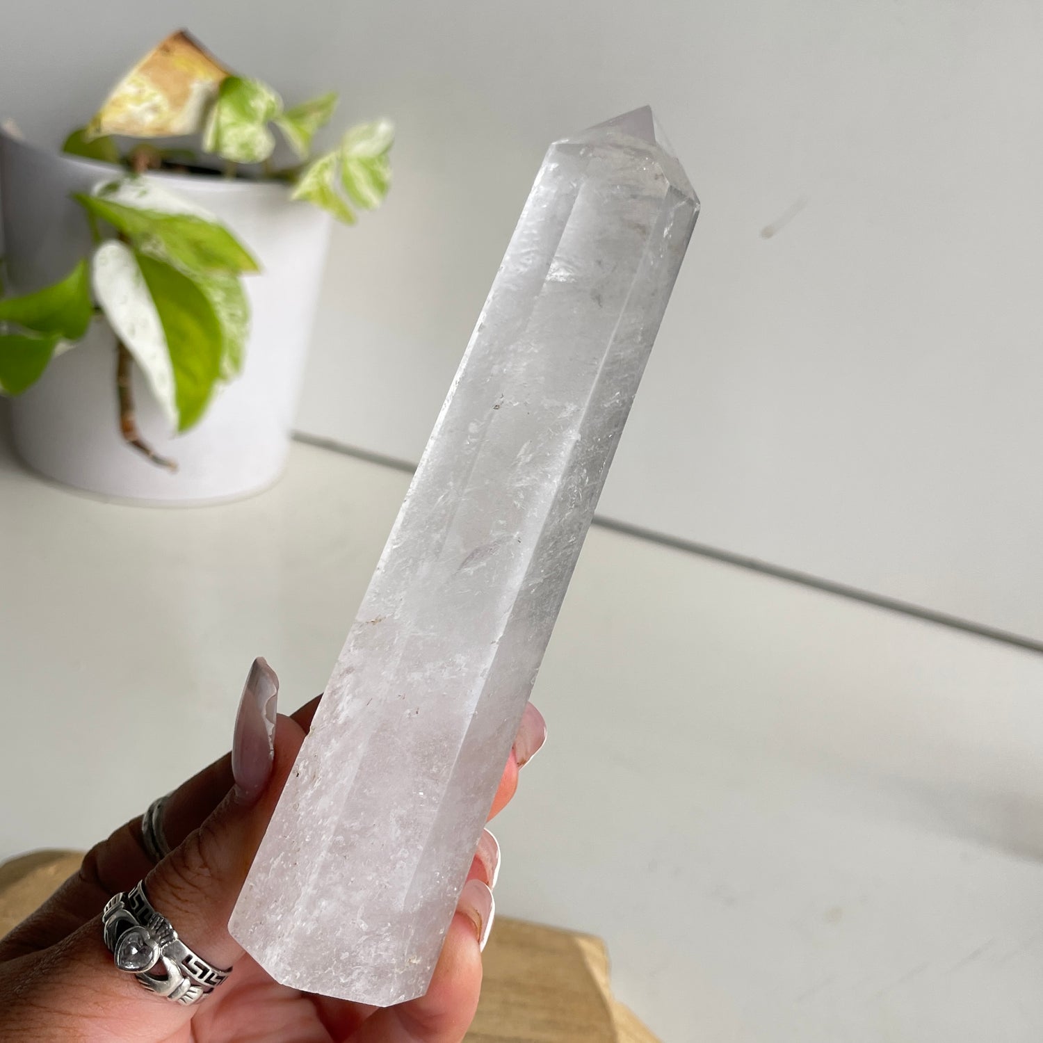 Clear Quartz Generator 13cm - High Quality