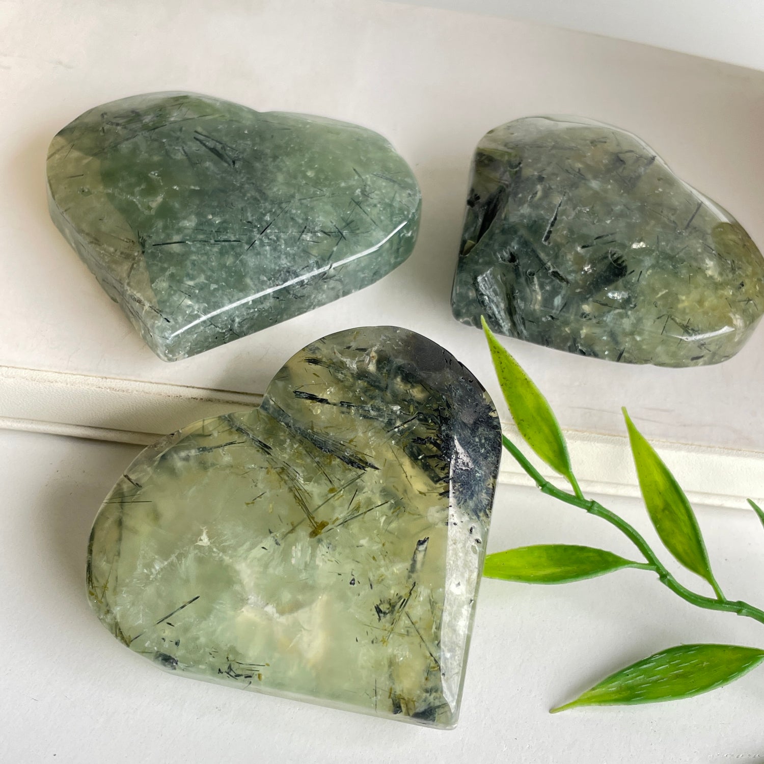 Prehnite Heart Medium