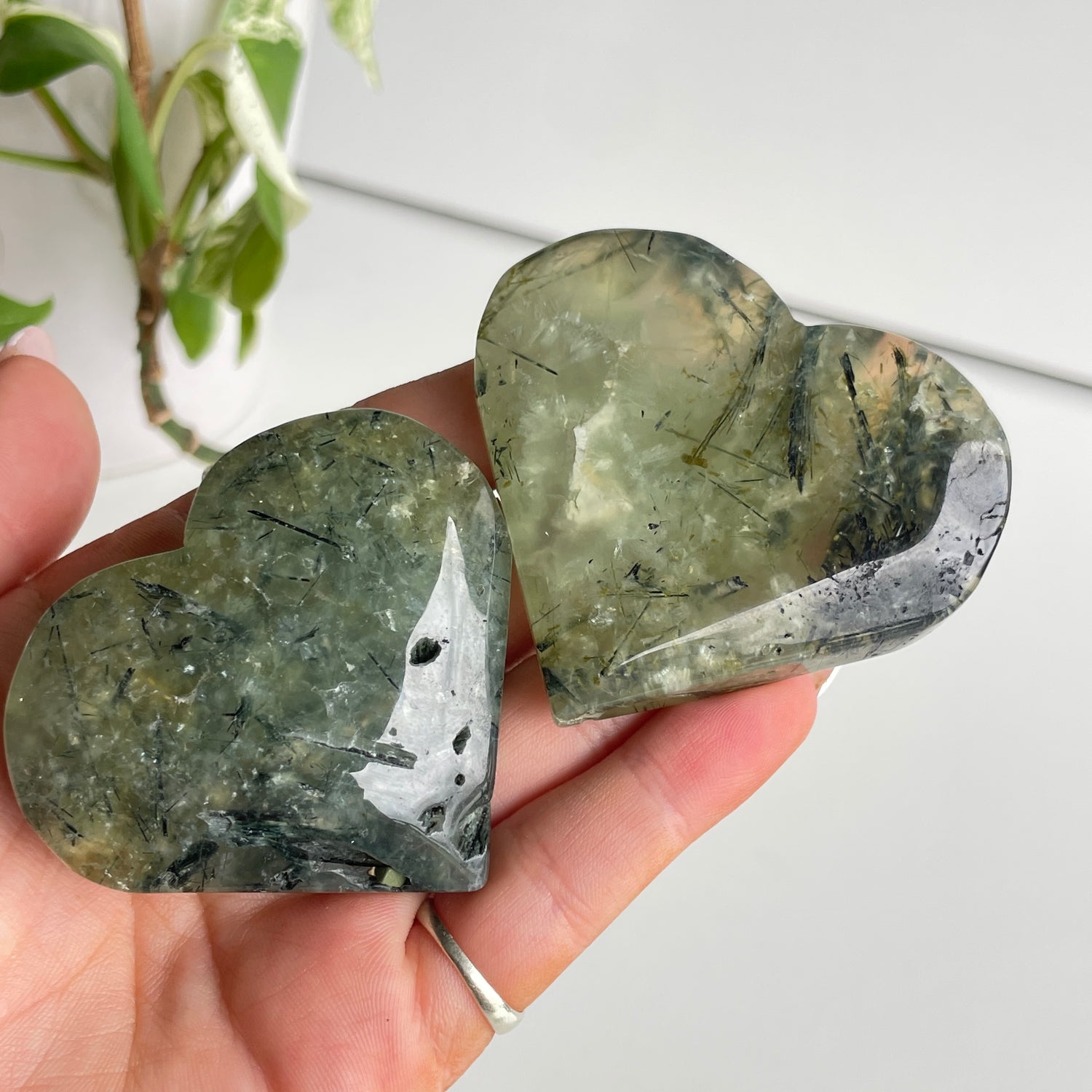 Prehnite Heart Medium