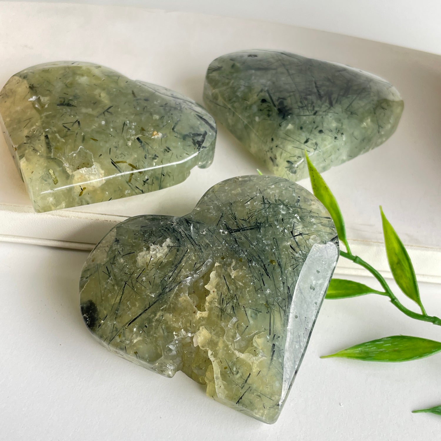 Prehnite Heart Large