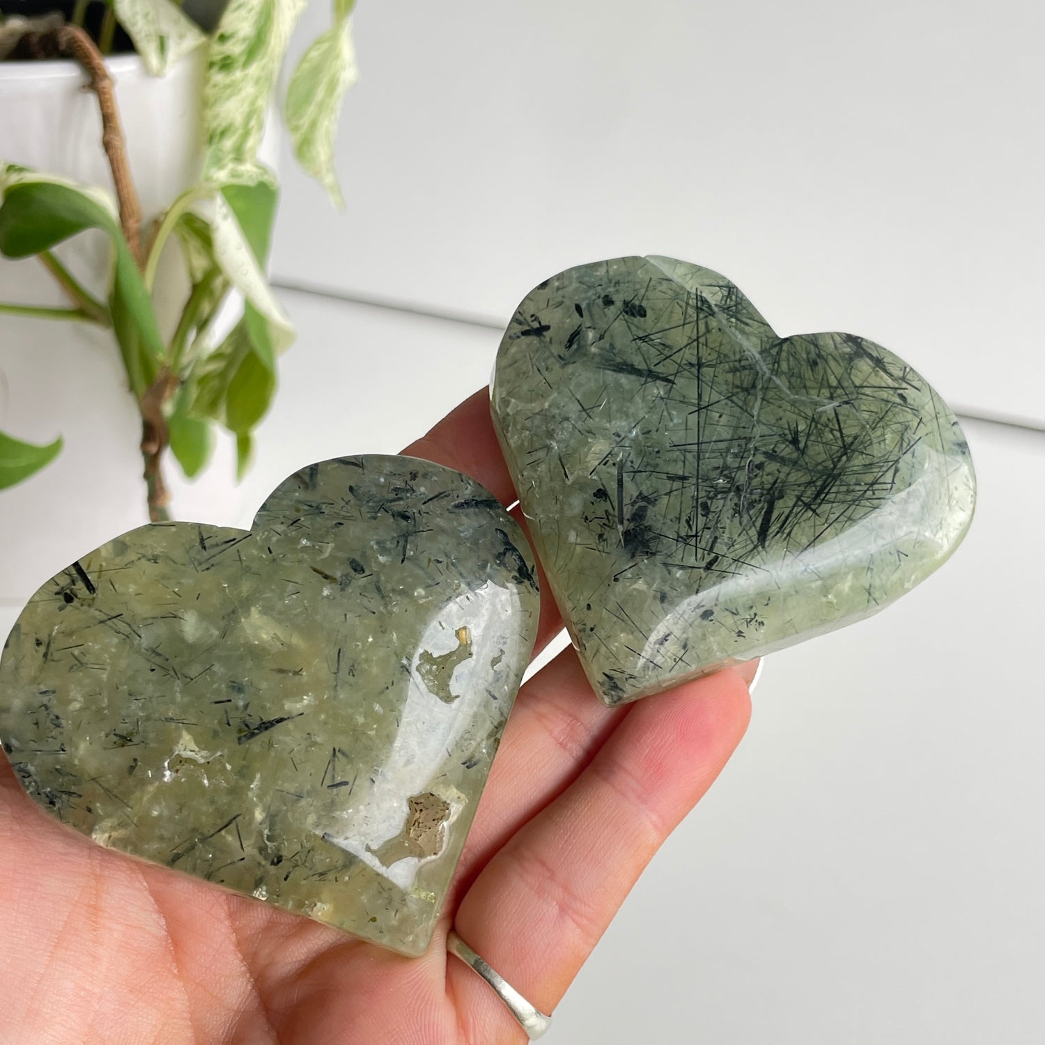Prehnite Heart Large
