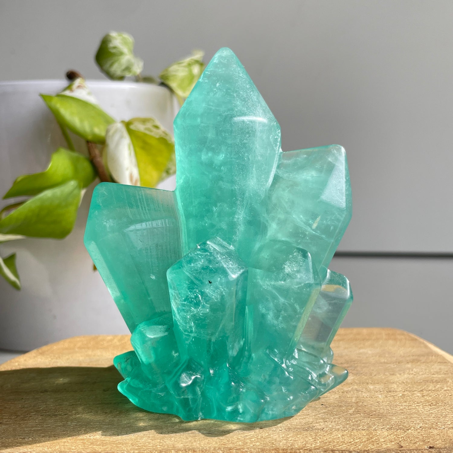 Fluorite Cluster Carving 10.6cm