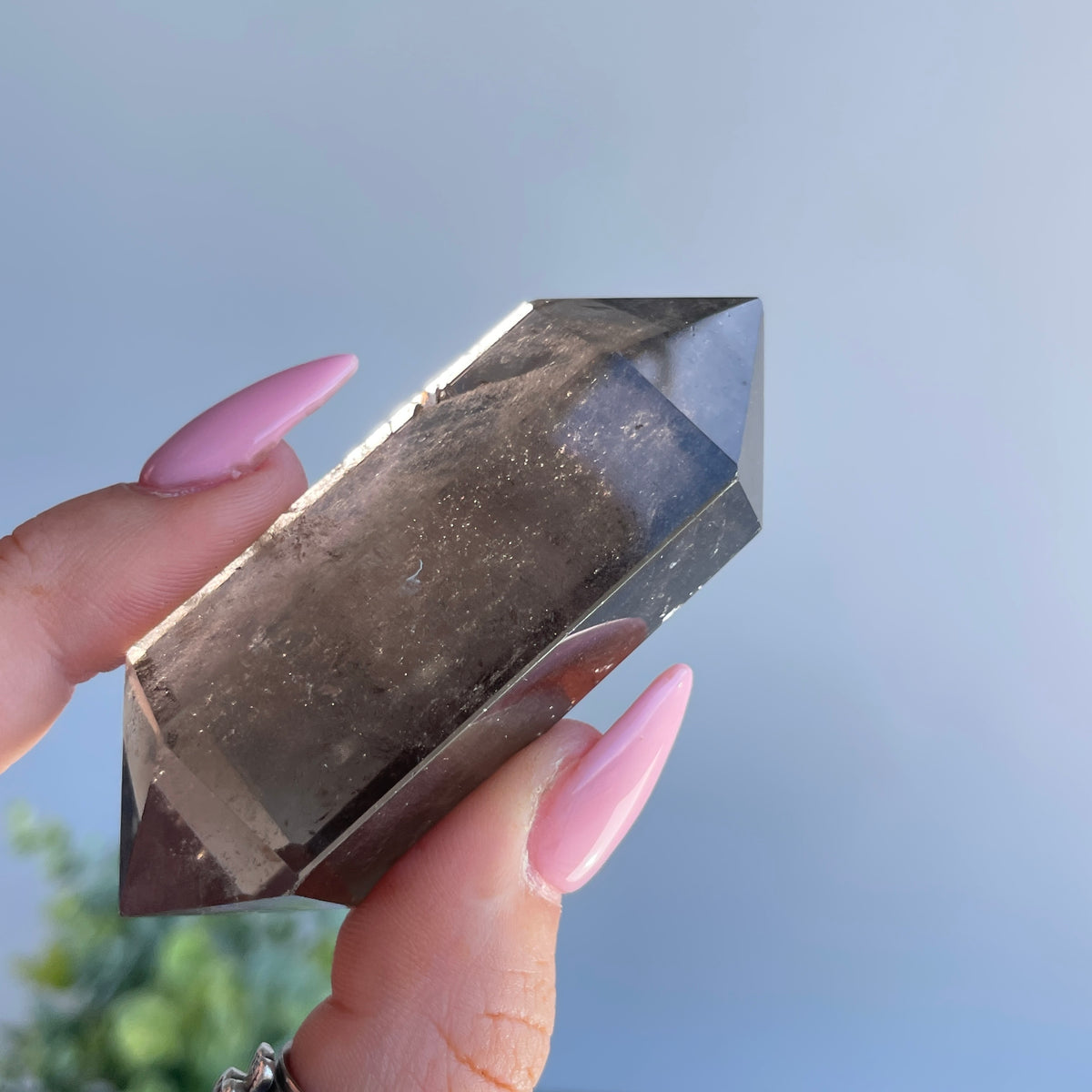 Smoky Quartz Double Terminator 6.9cm
