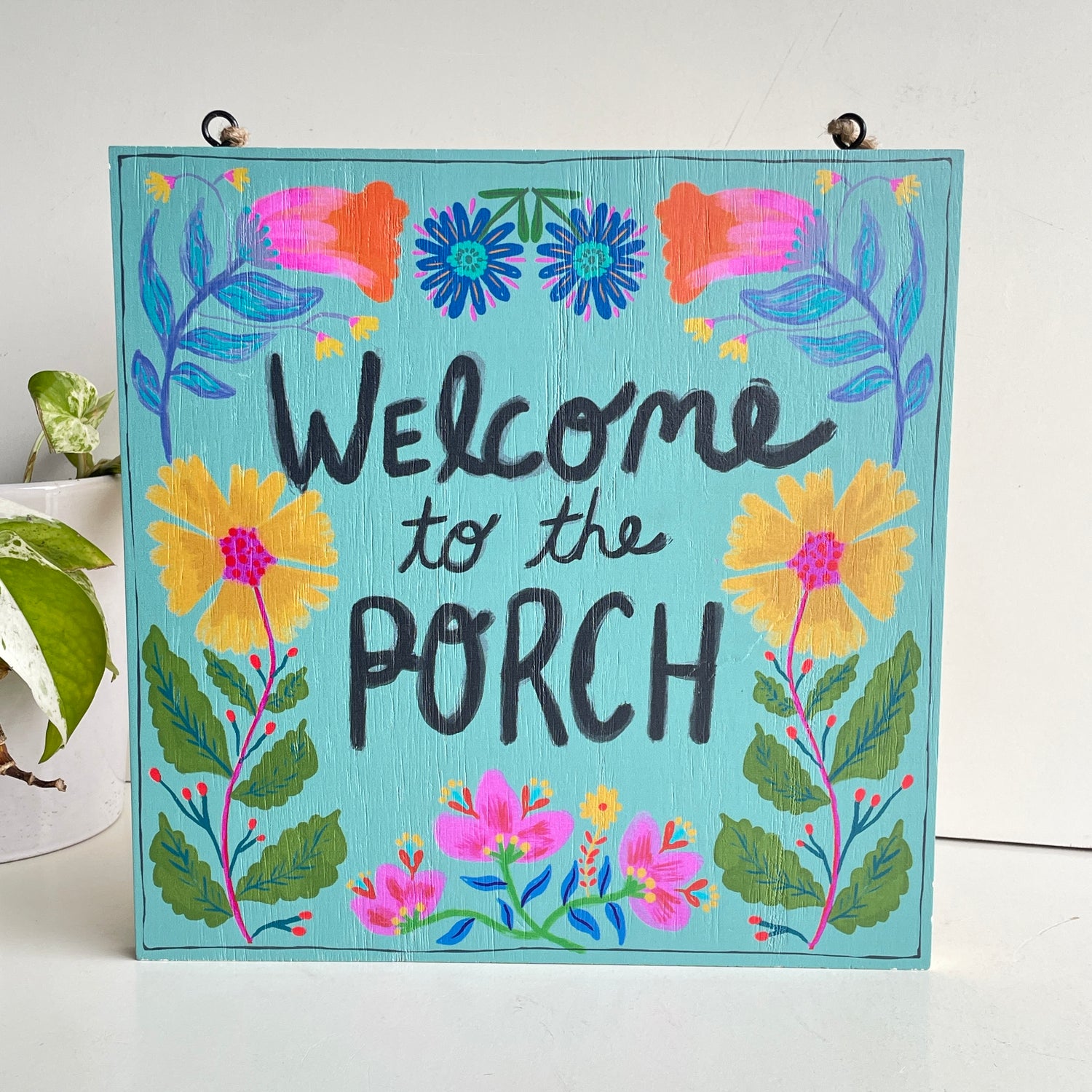 Welcome To The Porch Sign KBS000048