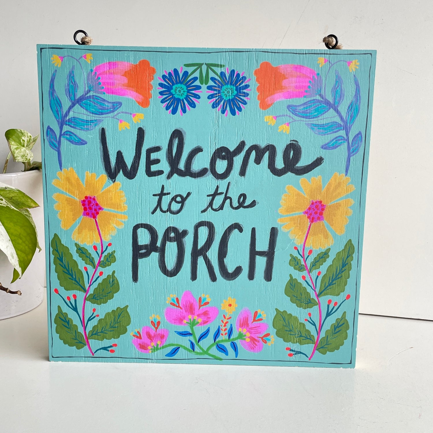 Welcome To The Porch Sign KBS000048