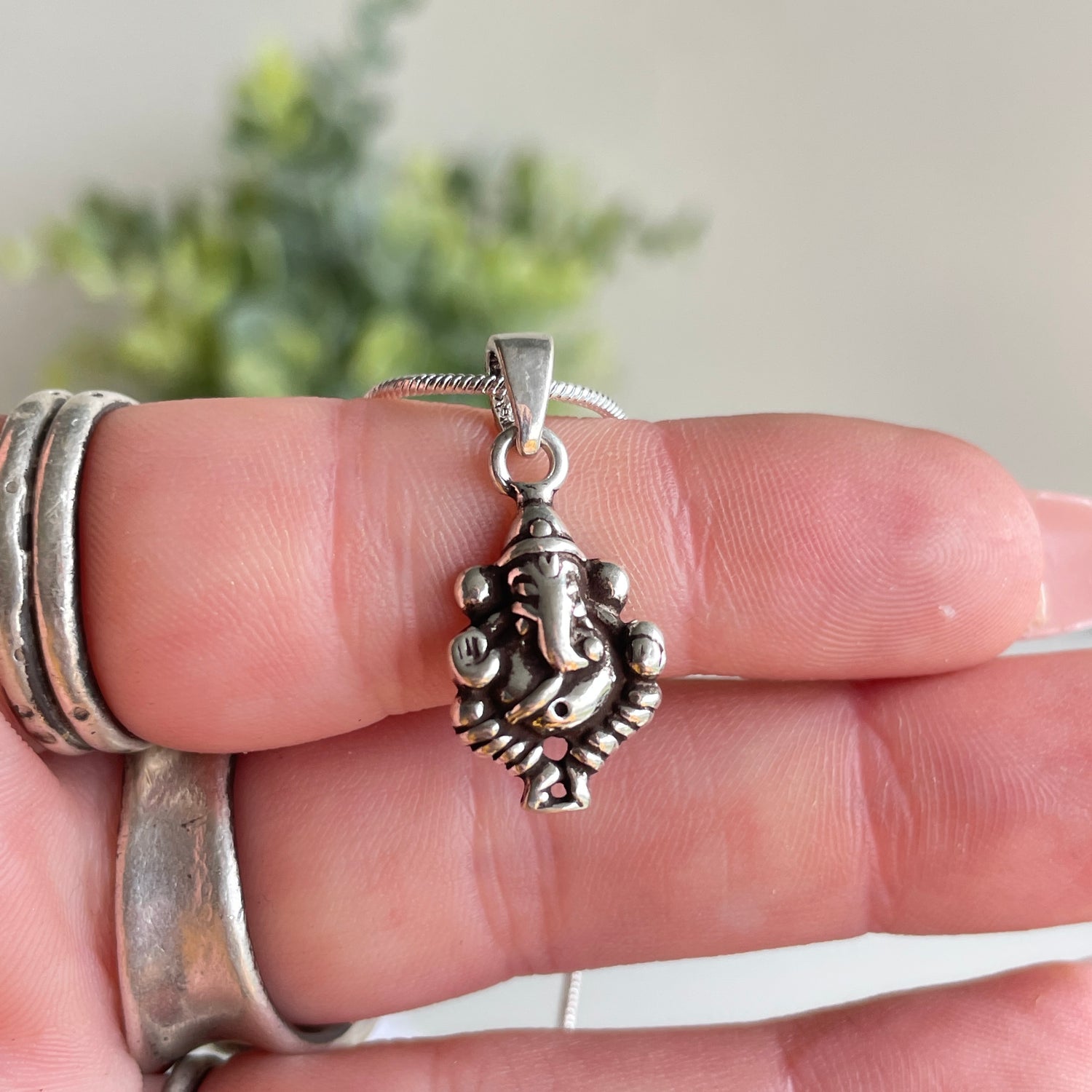 Silver Ganesha Pendant