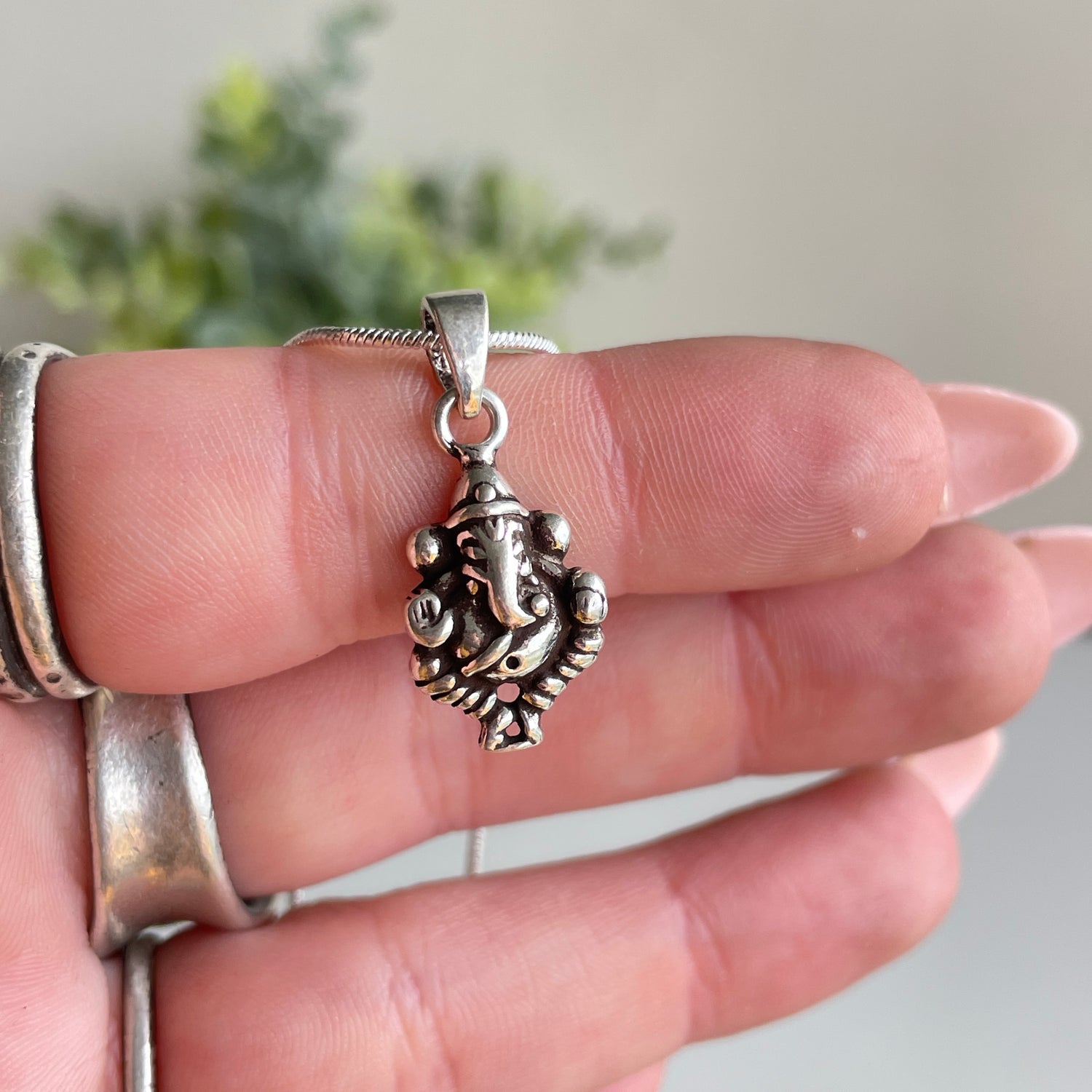 Silver Ganesha Pendant