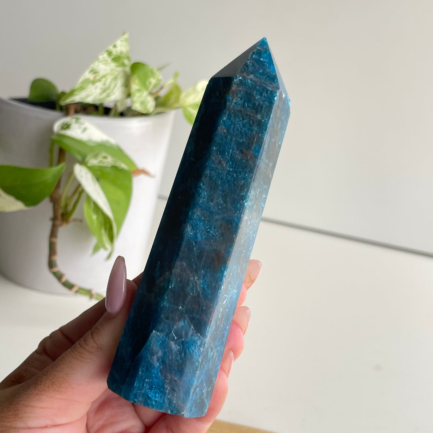 Blue Apatite Generator 12.8cm