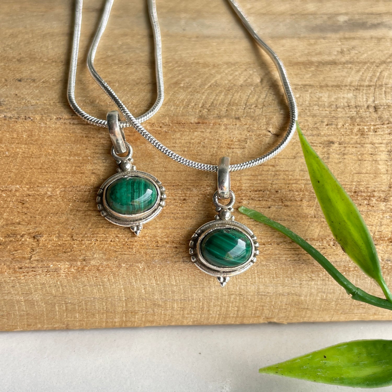 Malachite Oval Pendant