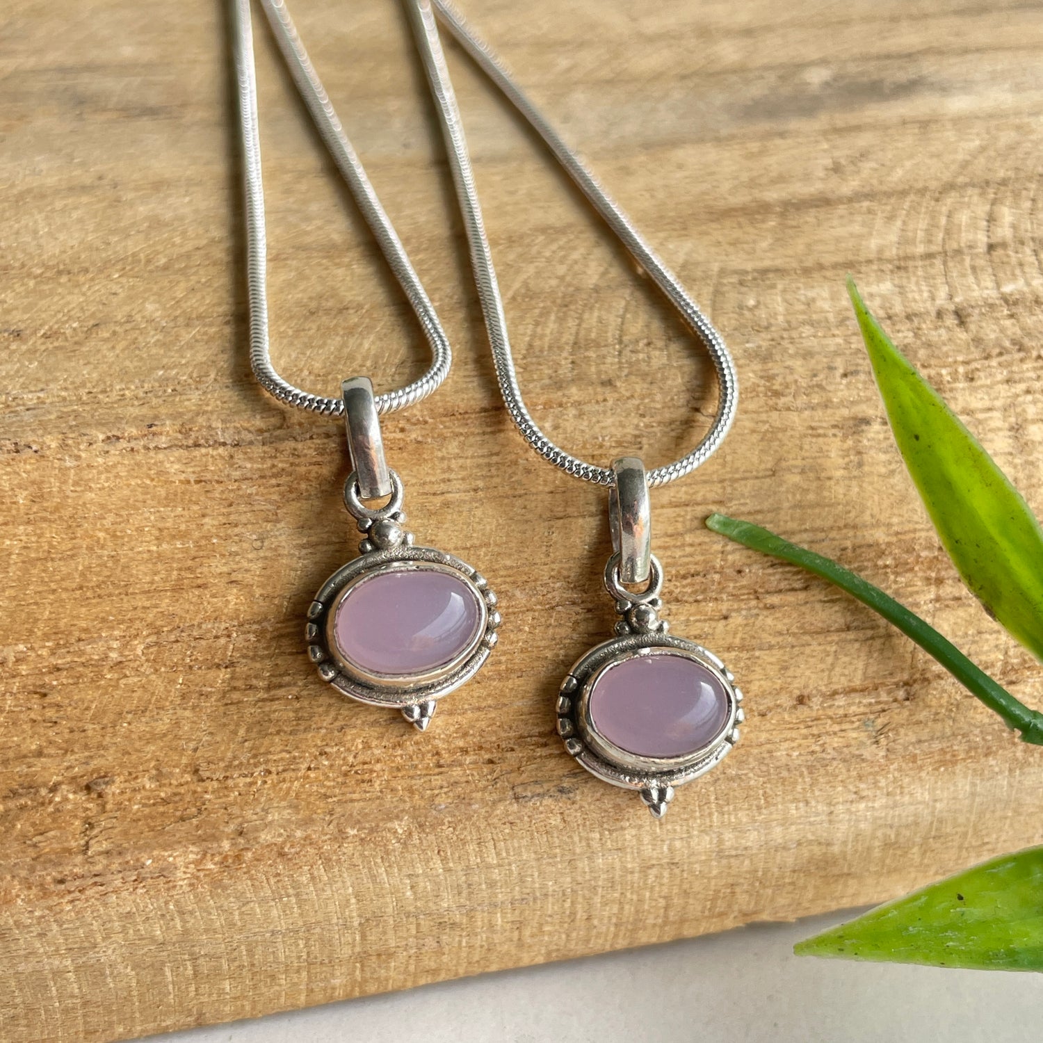 Rose Quartz Oval Pendant