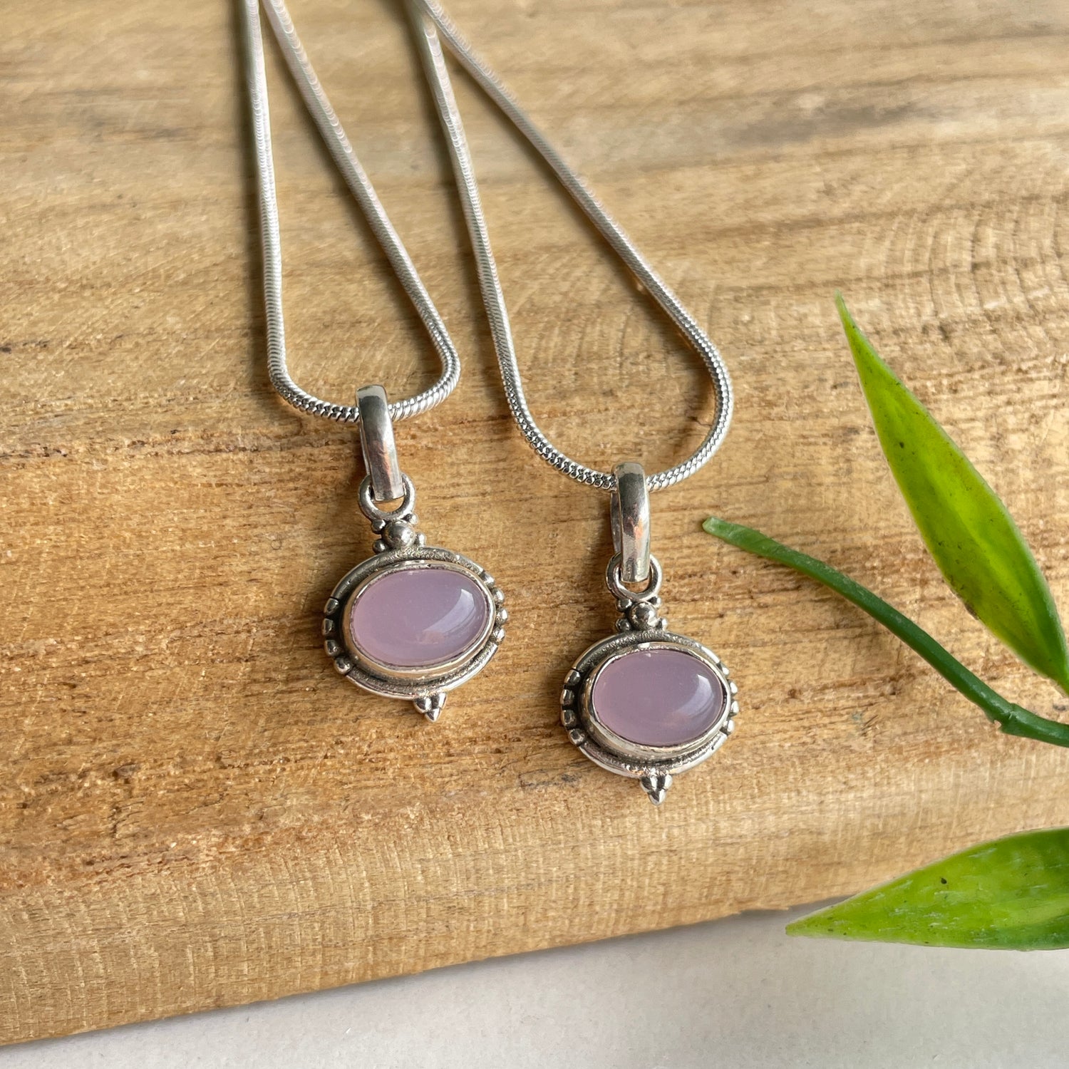 Rose Quartz Oval Pendant