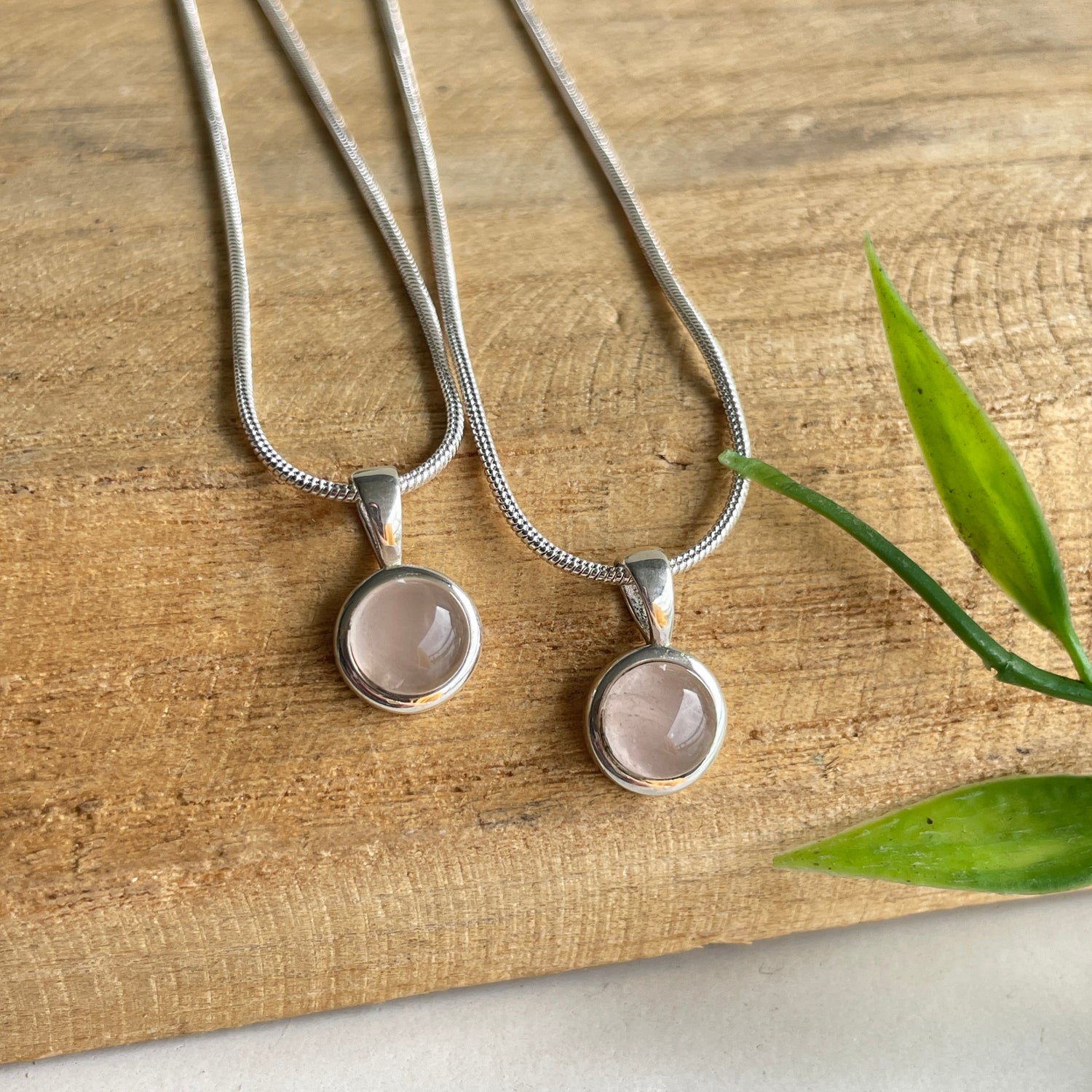 Rose Quartz Round Pendant