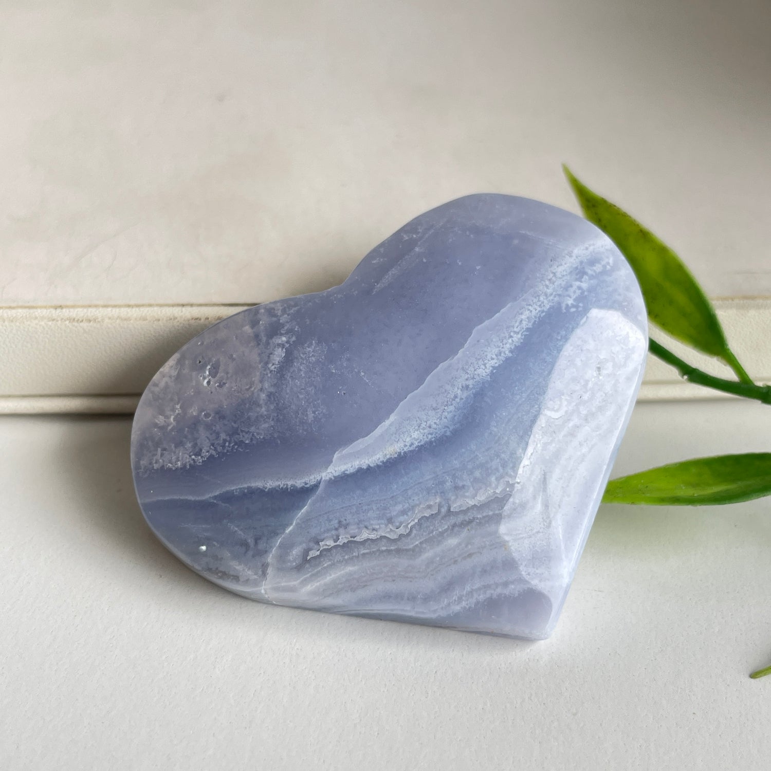 Blue Lace Agate Heart 43g