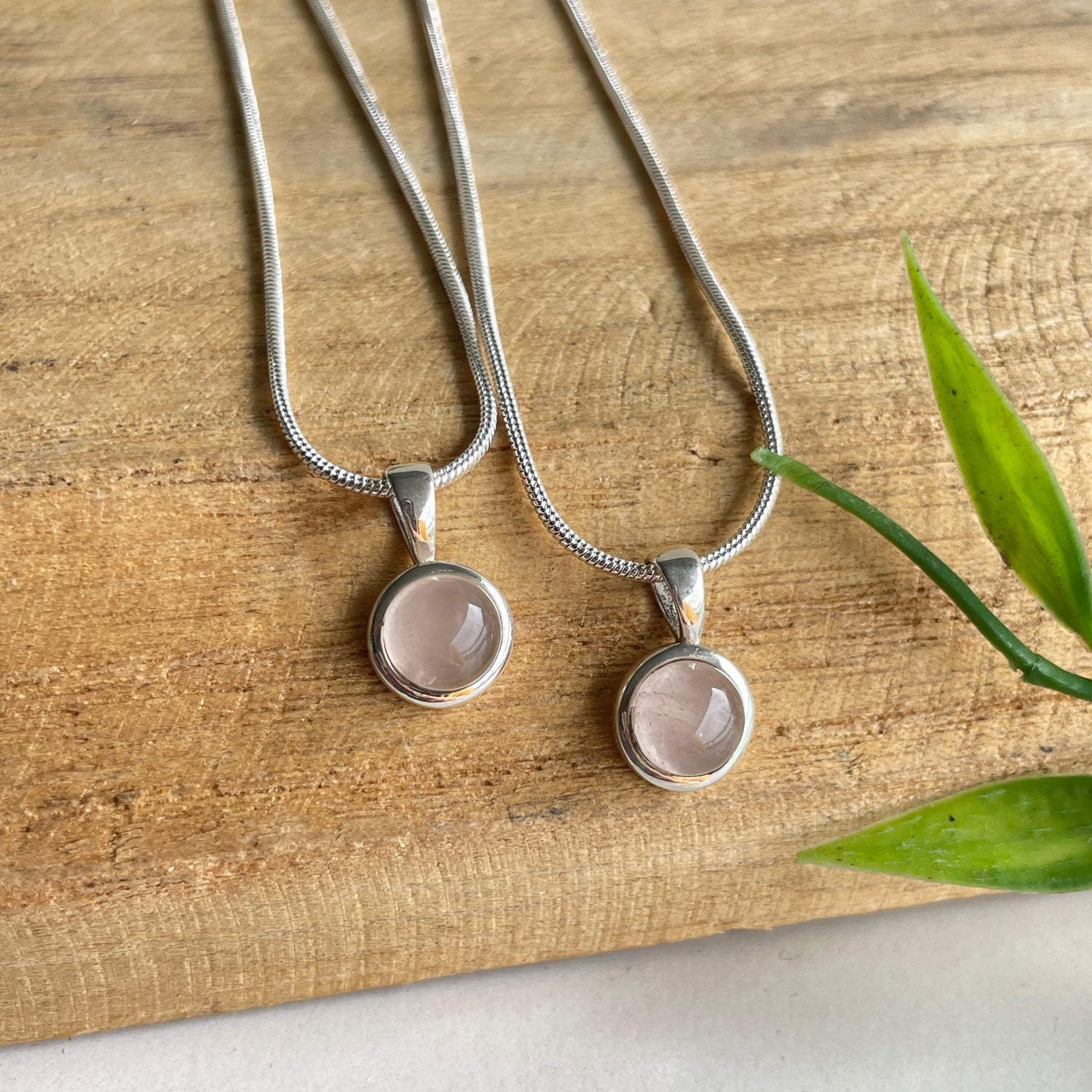 Rose Quartz Round Pendant