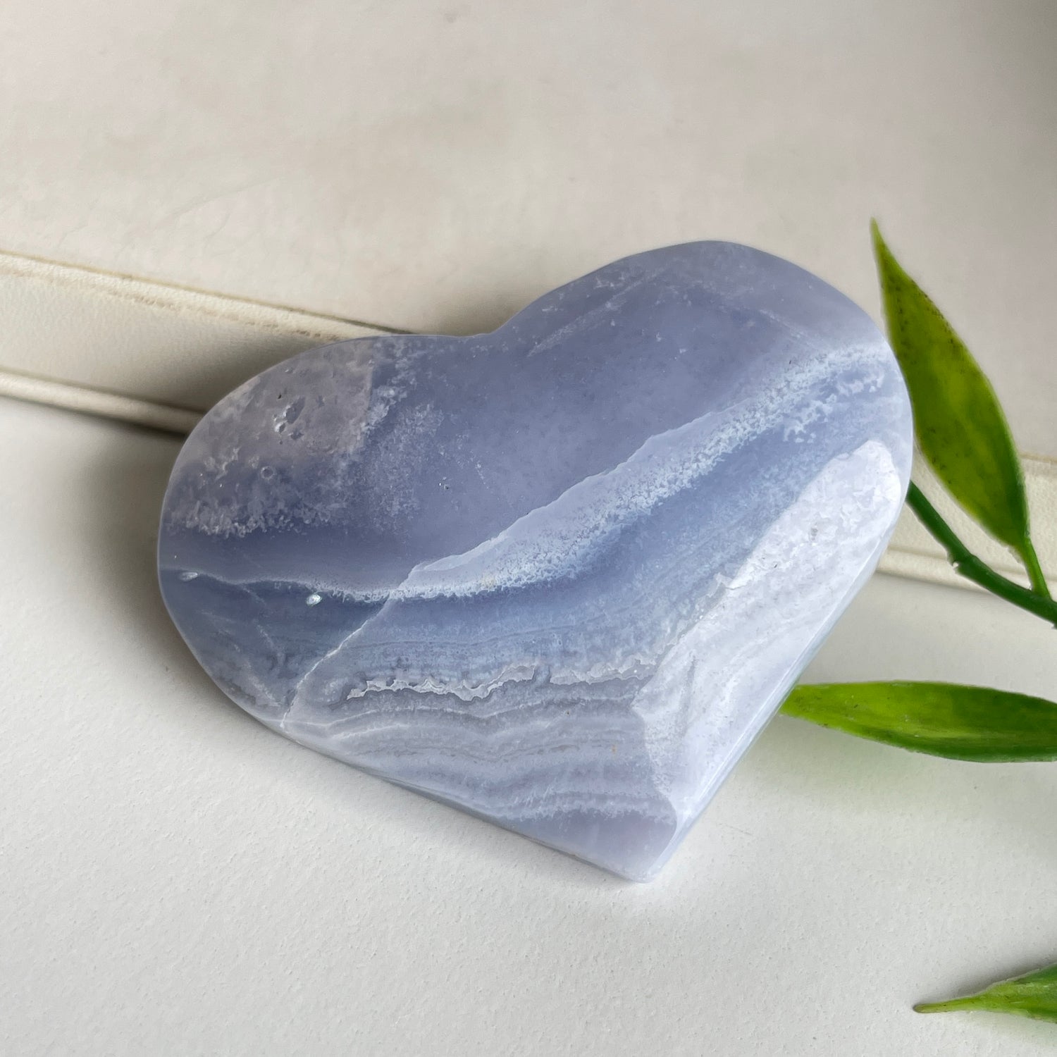 Blue Lace Agate Heart 43g