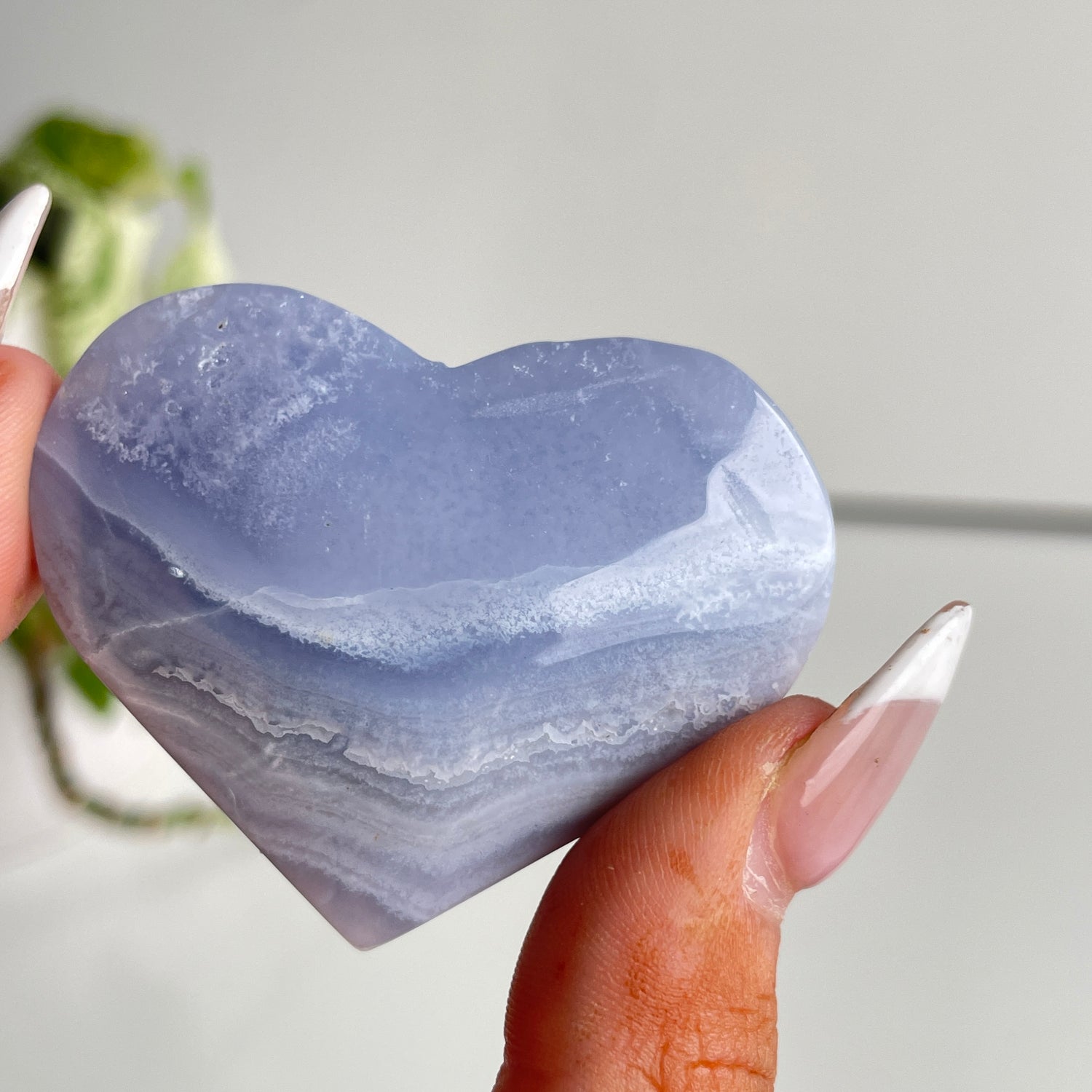 Blue Lace Agate Heart 43g