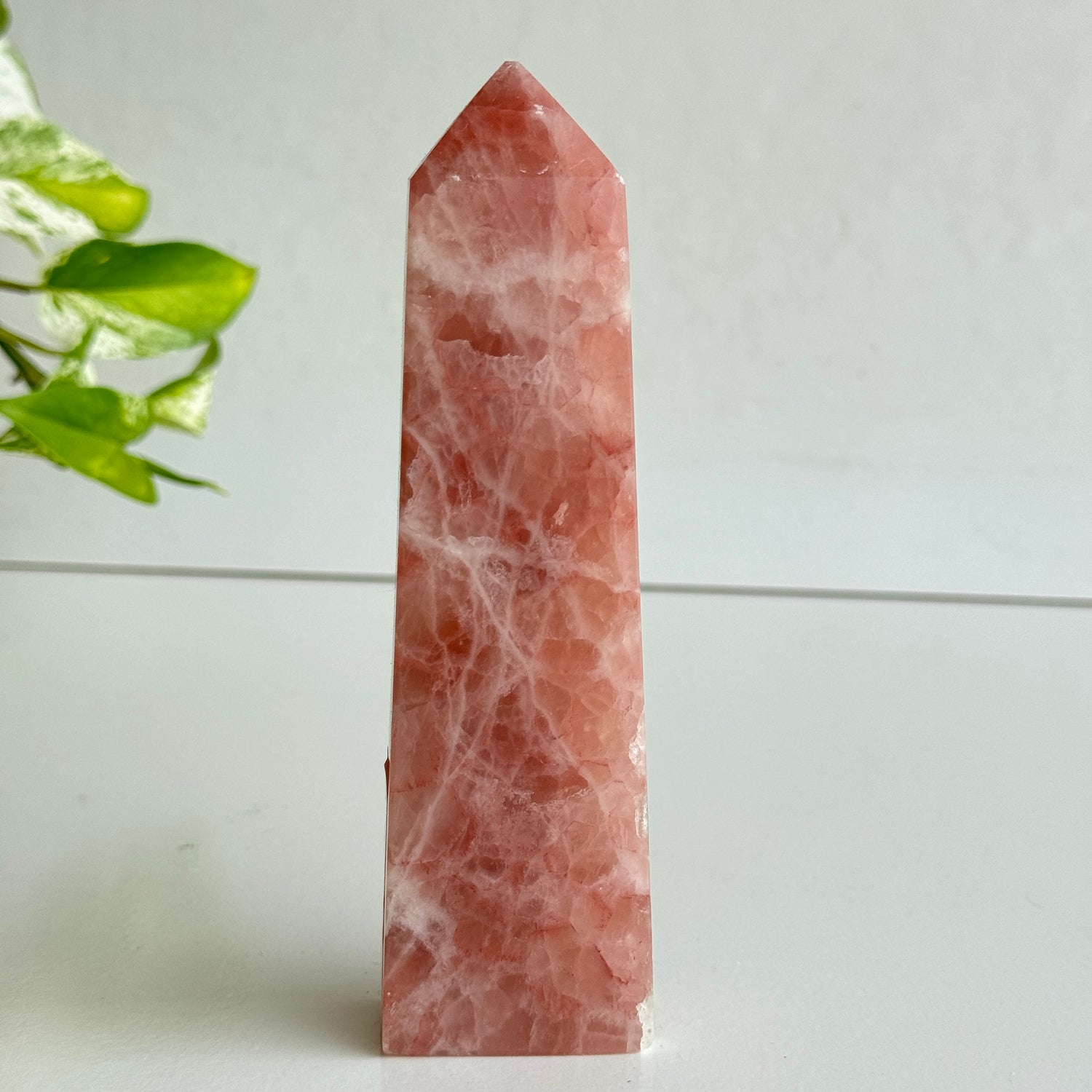 Rose Calcite Obelisk 14.6cm
