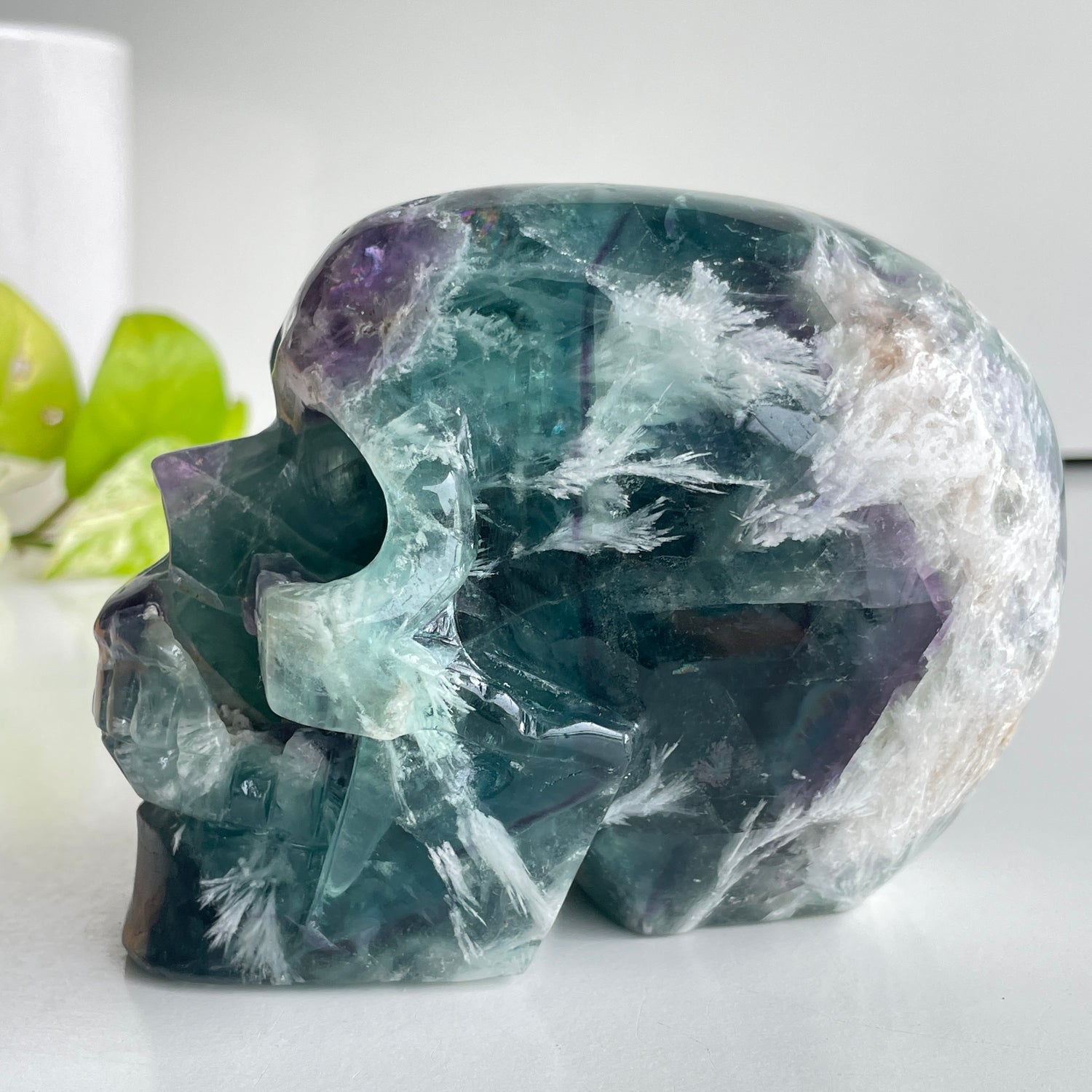 Fluorite Skull 11.5cm