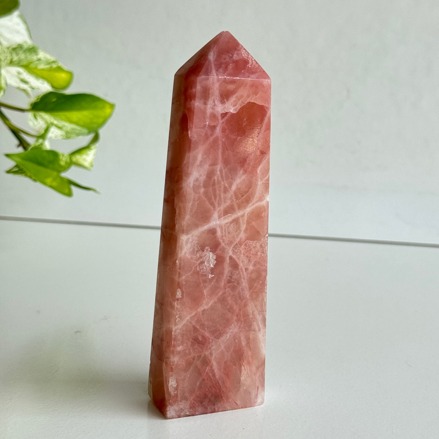 Rose Calcite Obelisk 14.6cm