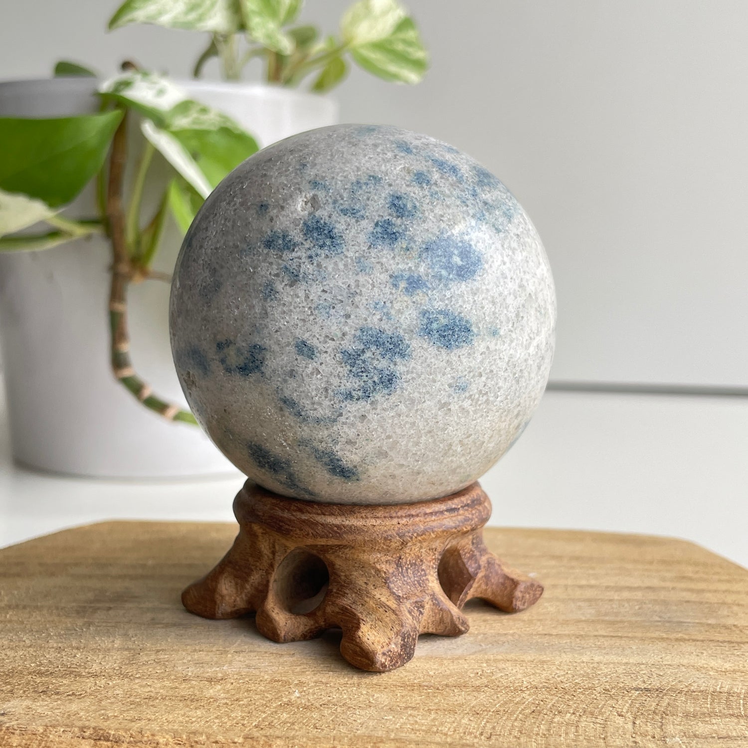 Apatite In Granite Sphere 6.5cm