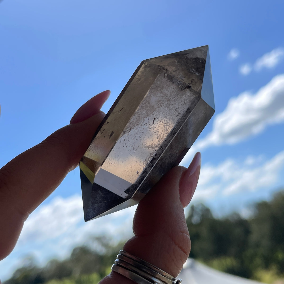 Smoky Quartz Double Terminator 6.9cm