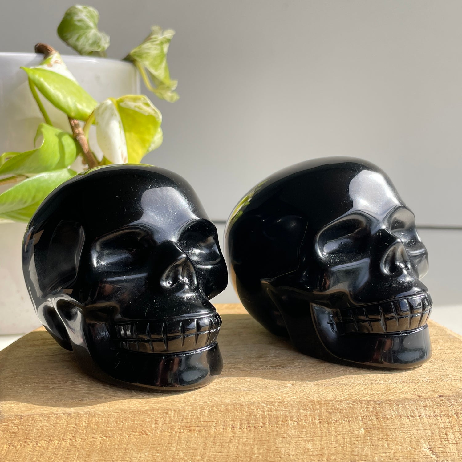 Black Obsidian Skull