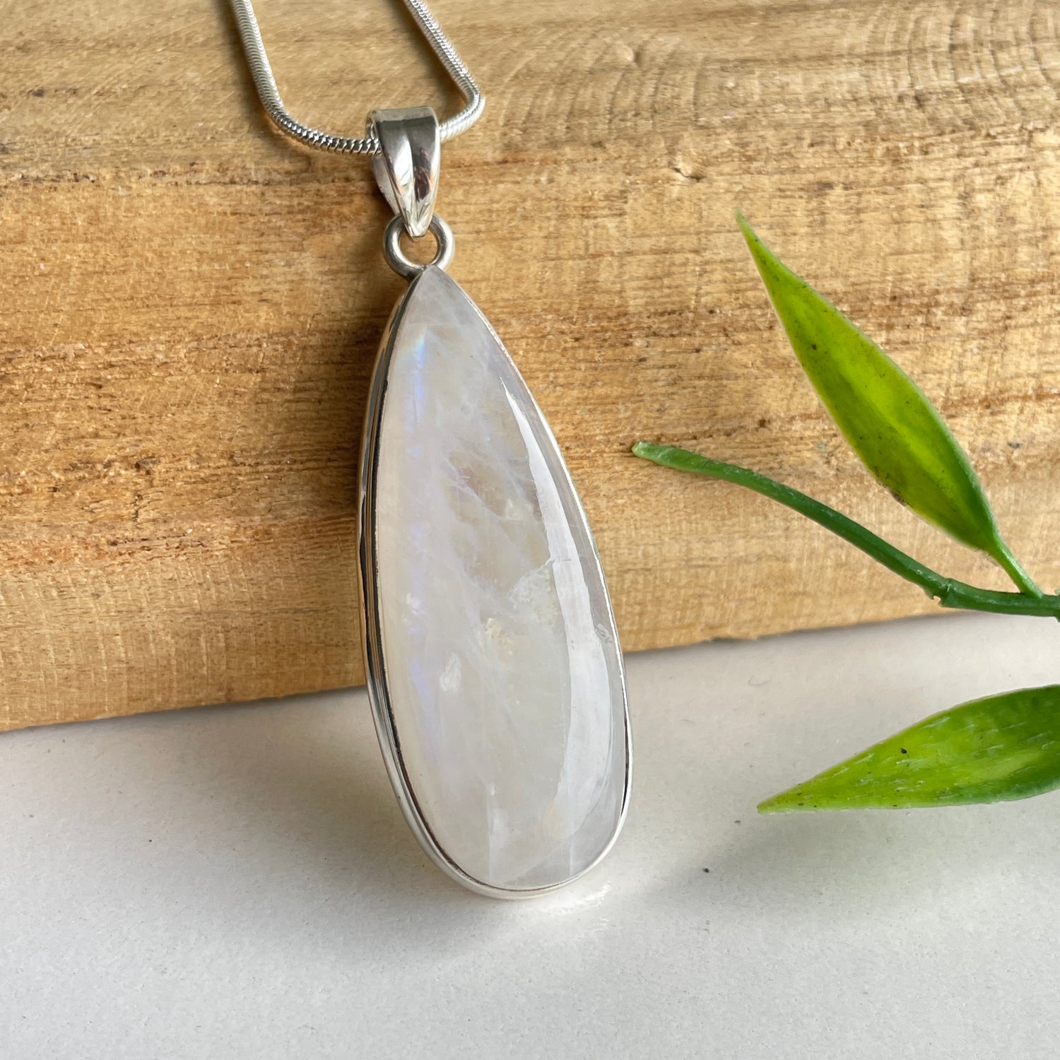 Moonstone Teardrop Pendant