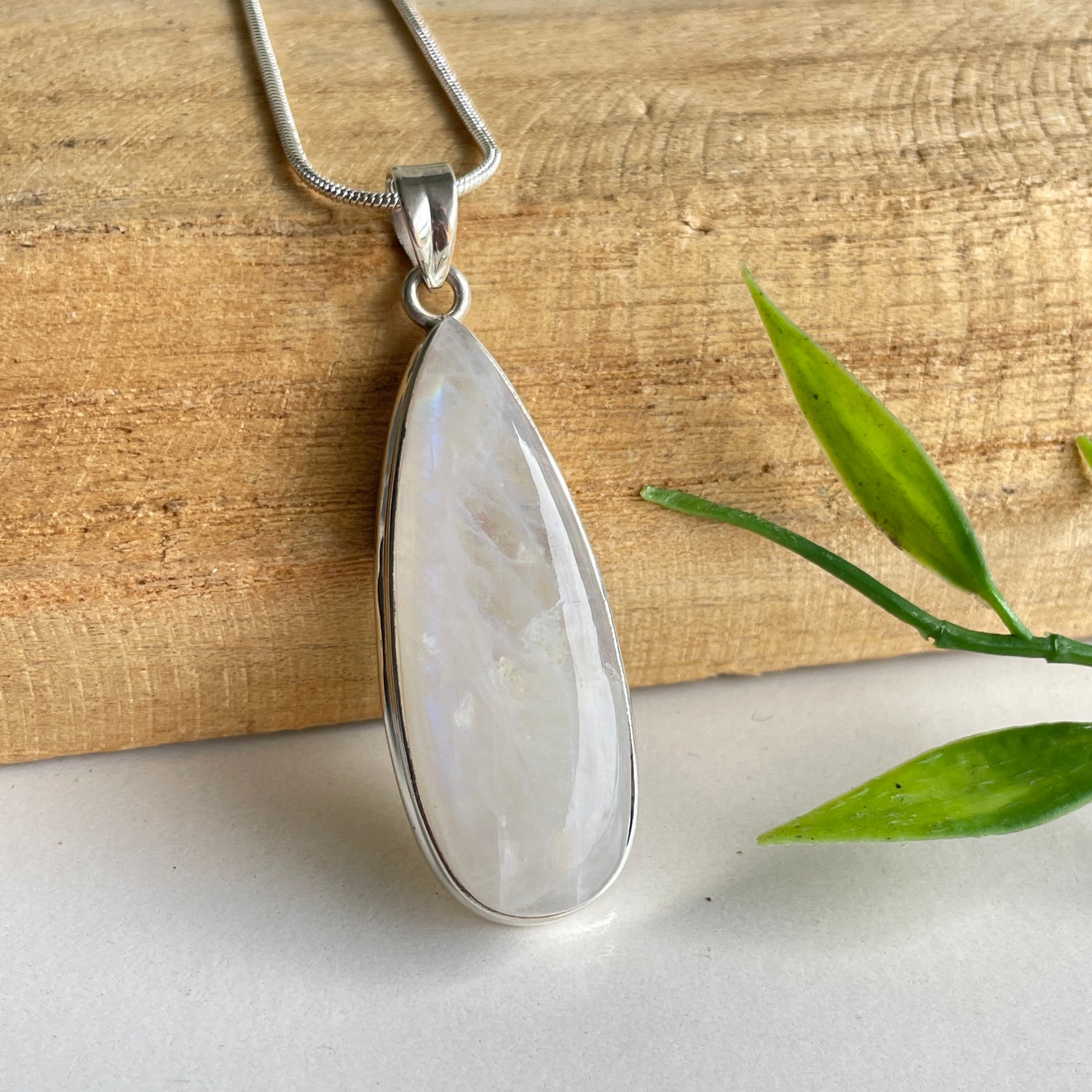 Moonstone Teardrop Pendant