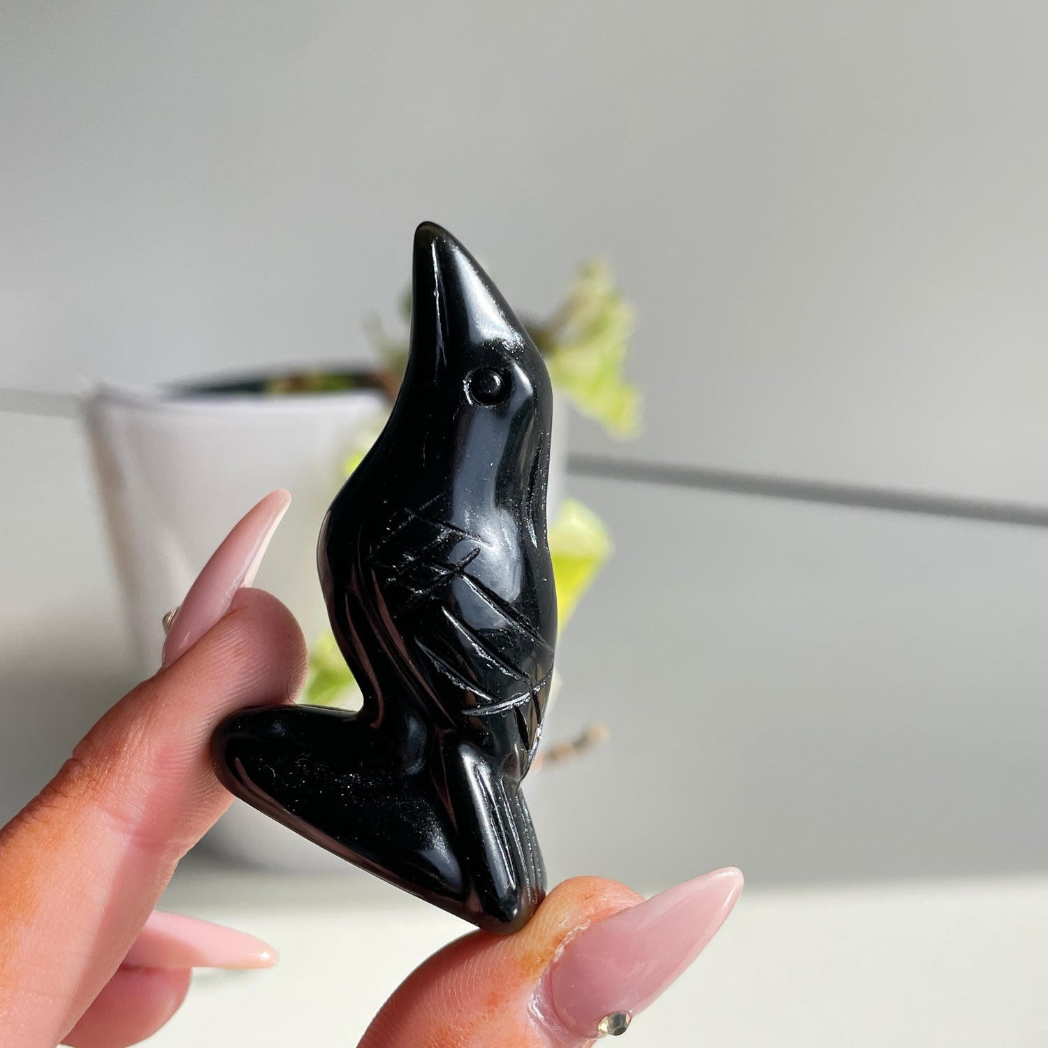 Black Obsidian Crow Sml