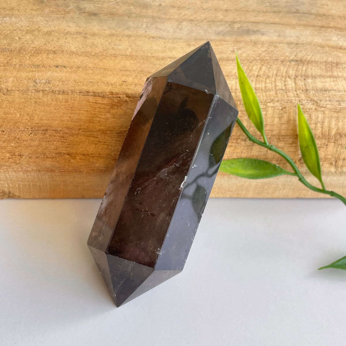 Smoky Quartz Double Terminator 8.3cm