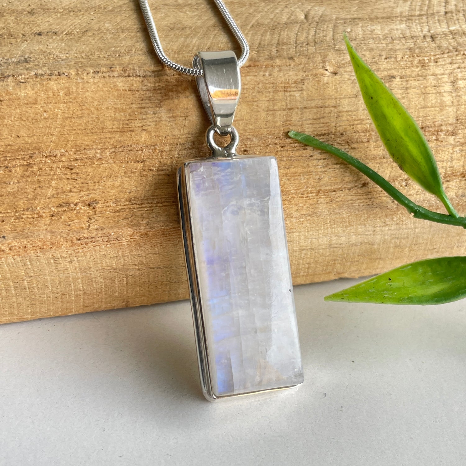 Moonstone Rectangle Pendant