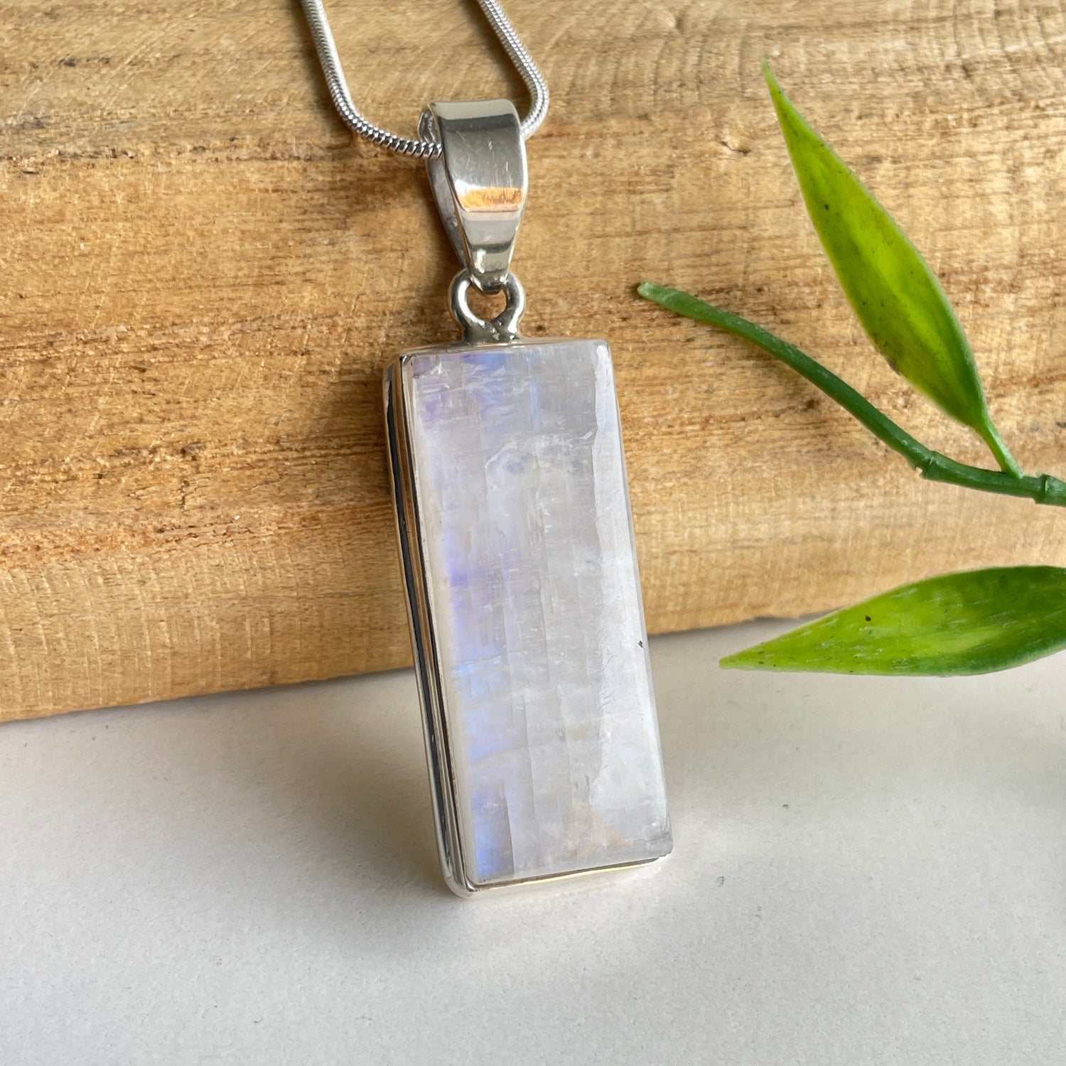Moonstone Rectangle Pendant