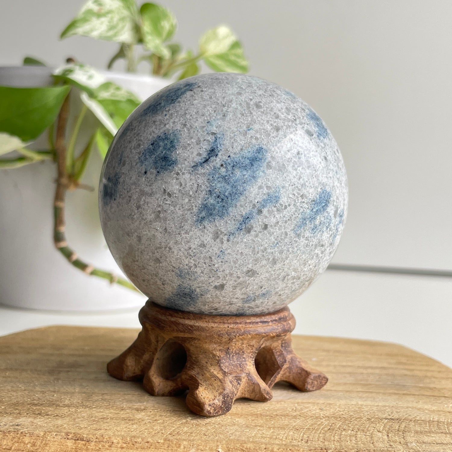 Apatite In Granite Sphere 6.9cm