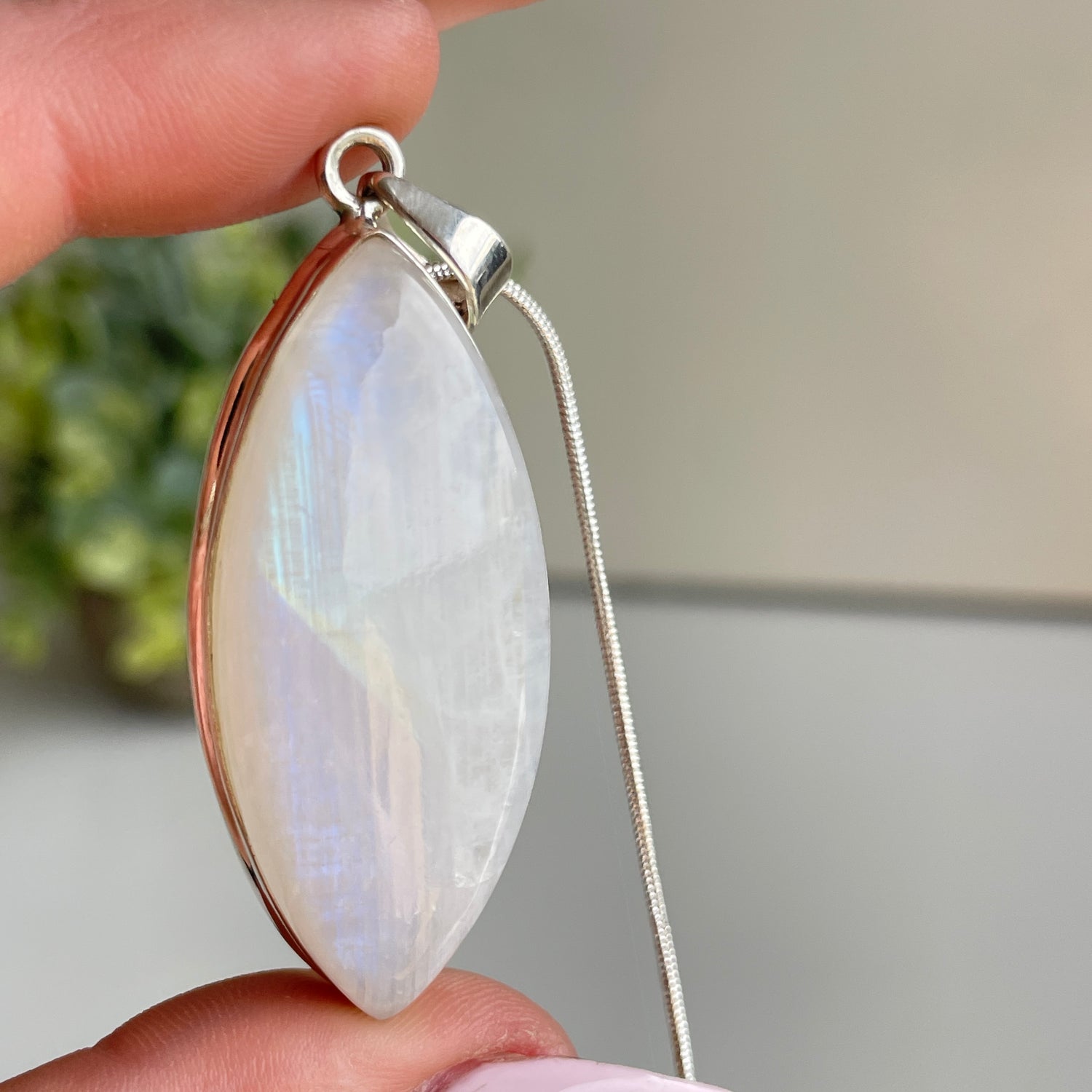 Moonstone Marquise Pendant