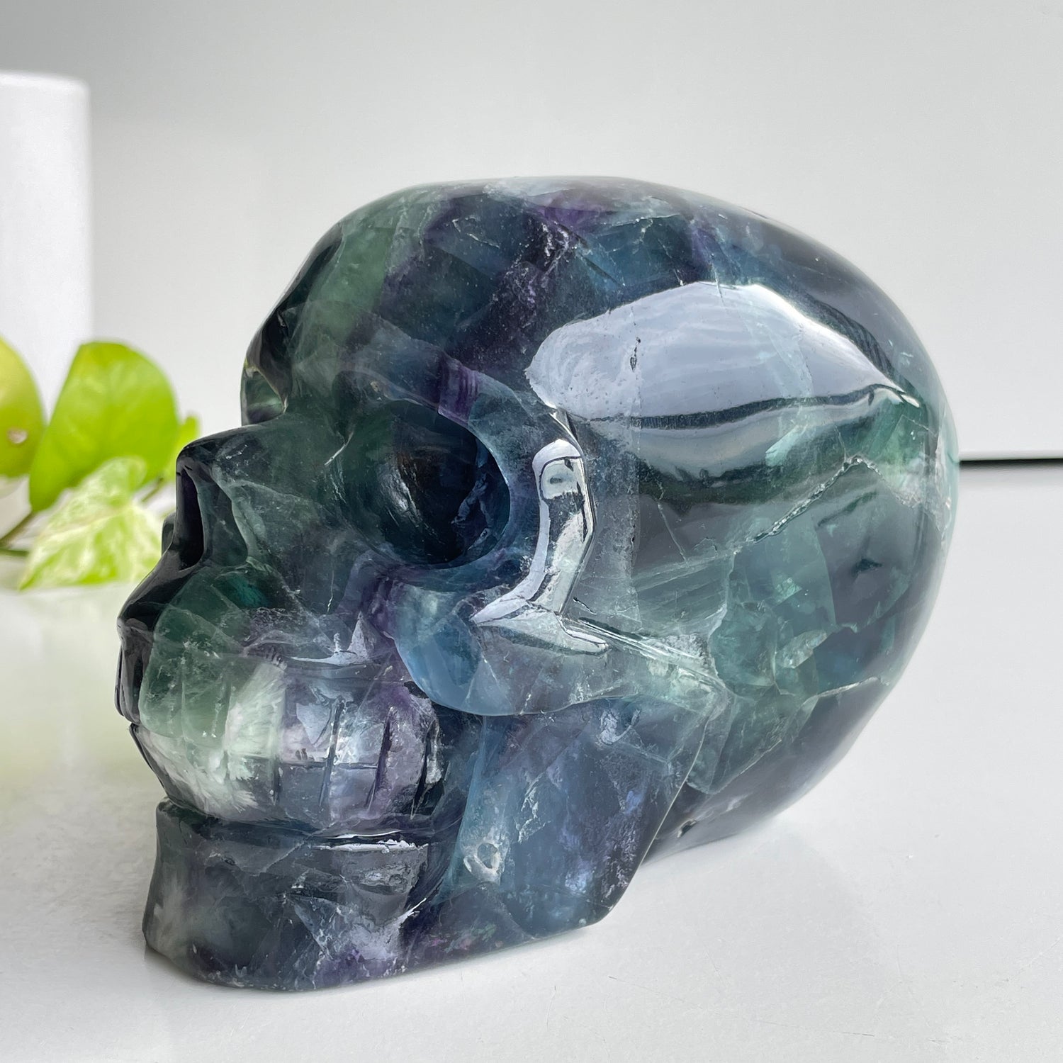 Fluorite Skull 14cm