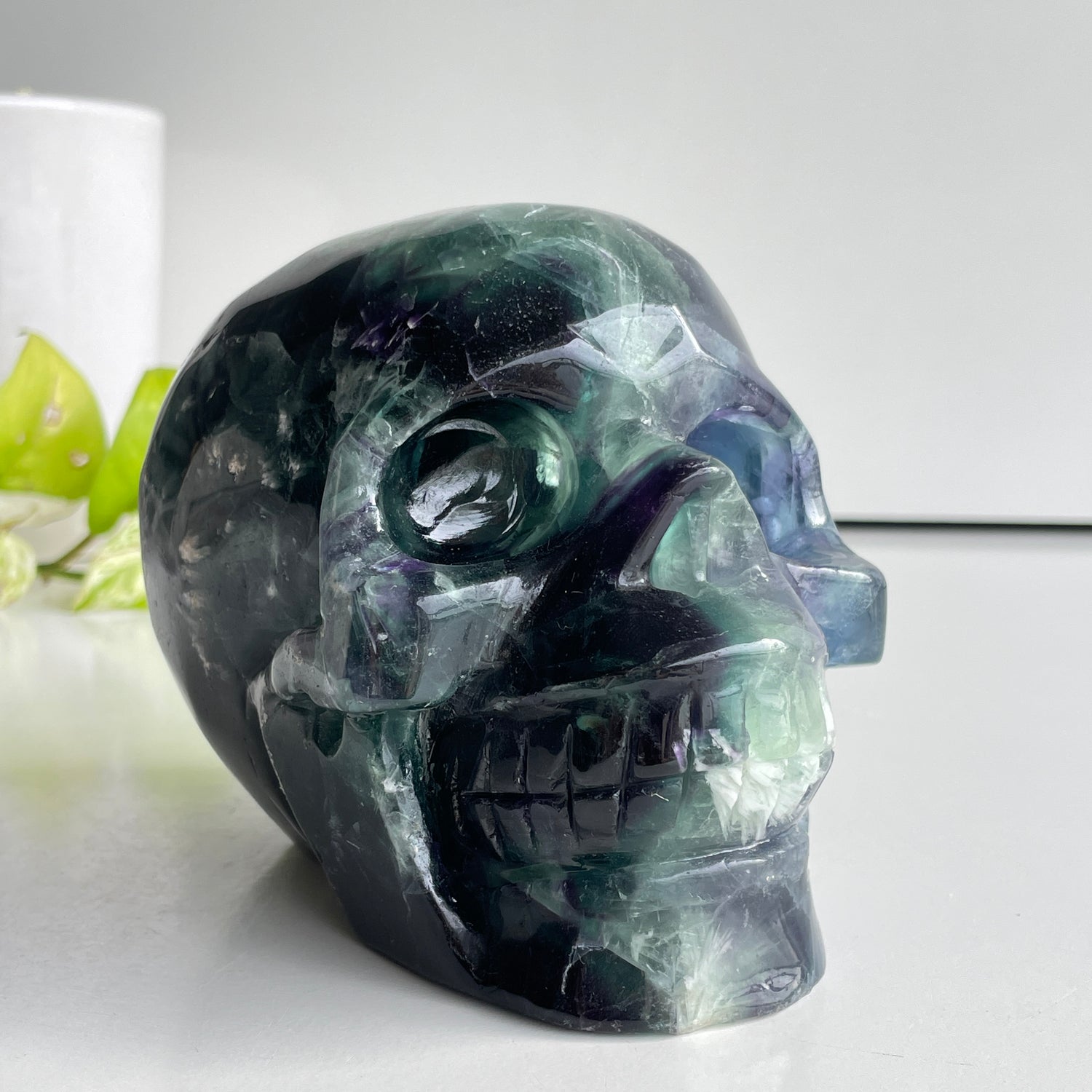 Fluorite Skull 14cm