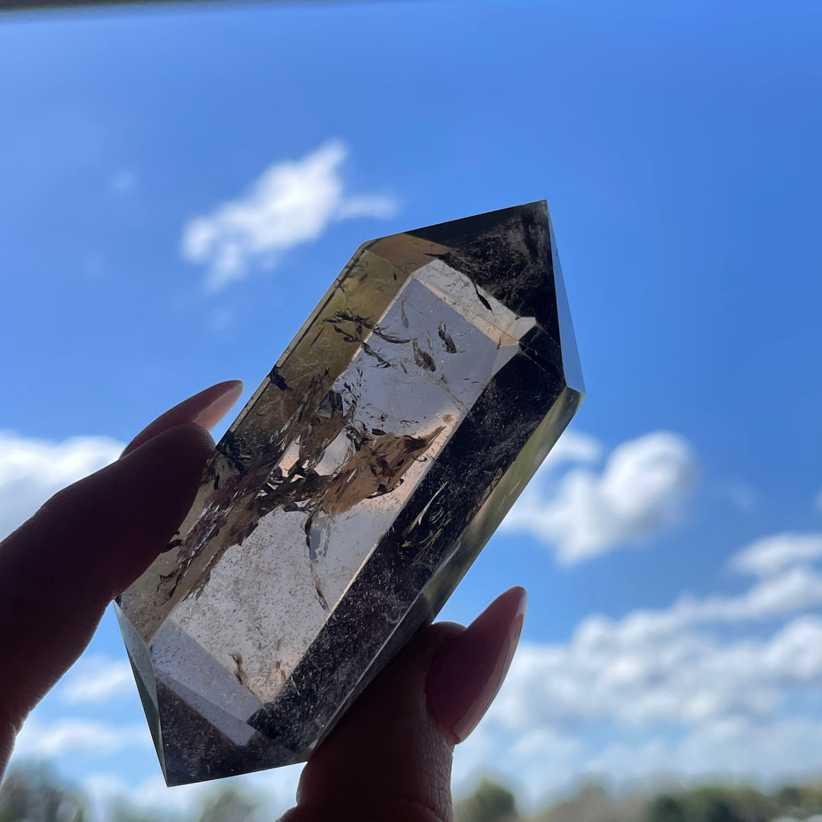 Smoky Quartz Double Terminator 8.2cm